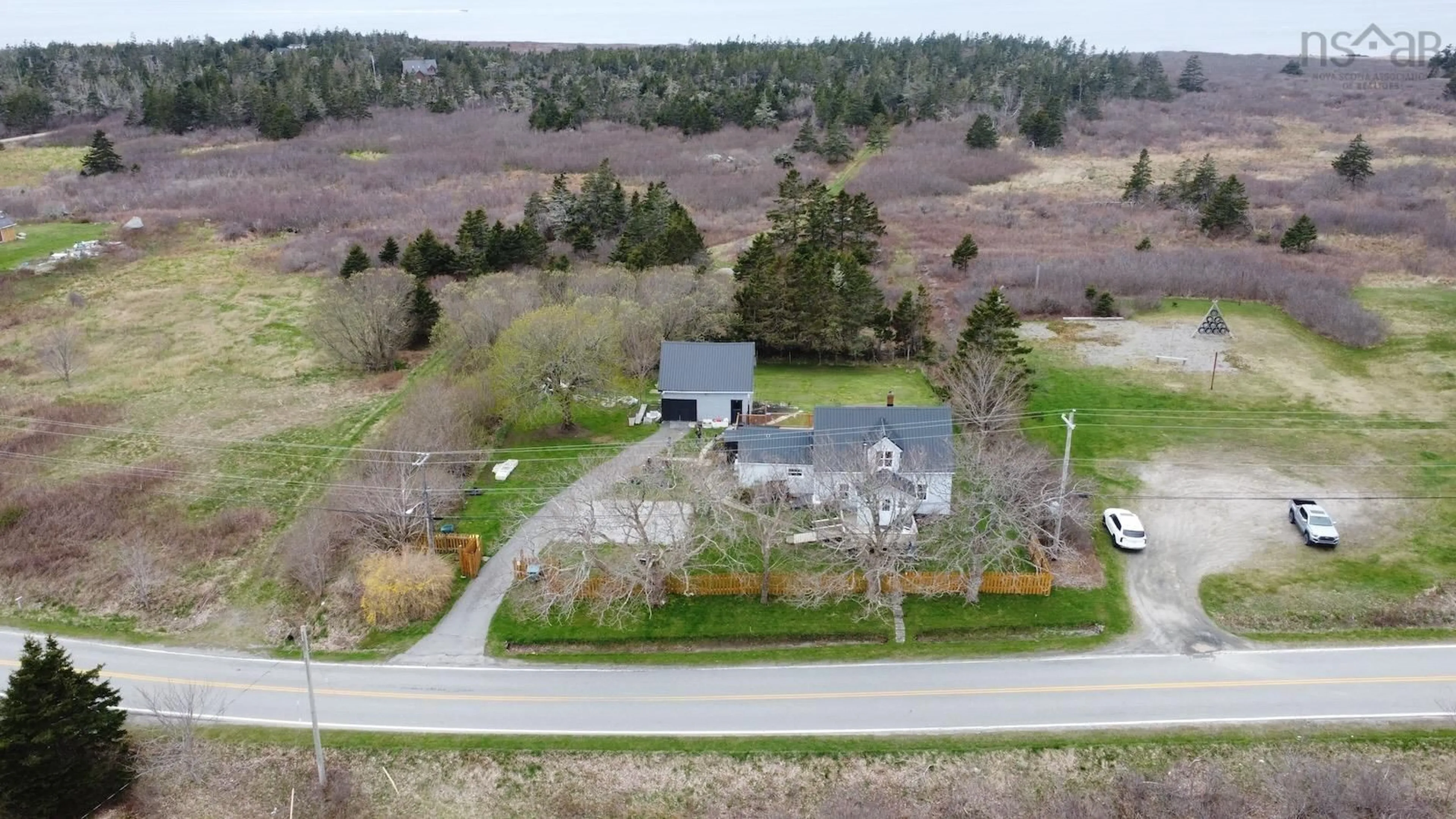 A pic from outside/outdoor area/front of a property/back of a property/a pic from drone, unknown for 650 Highway 304, Overton Nova Scotia B5A 5G6