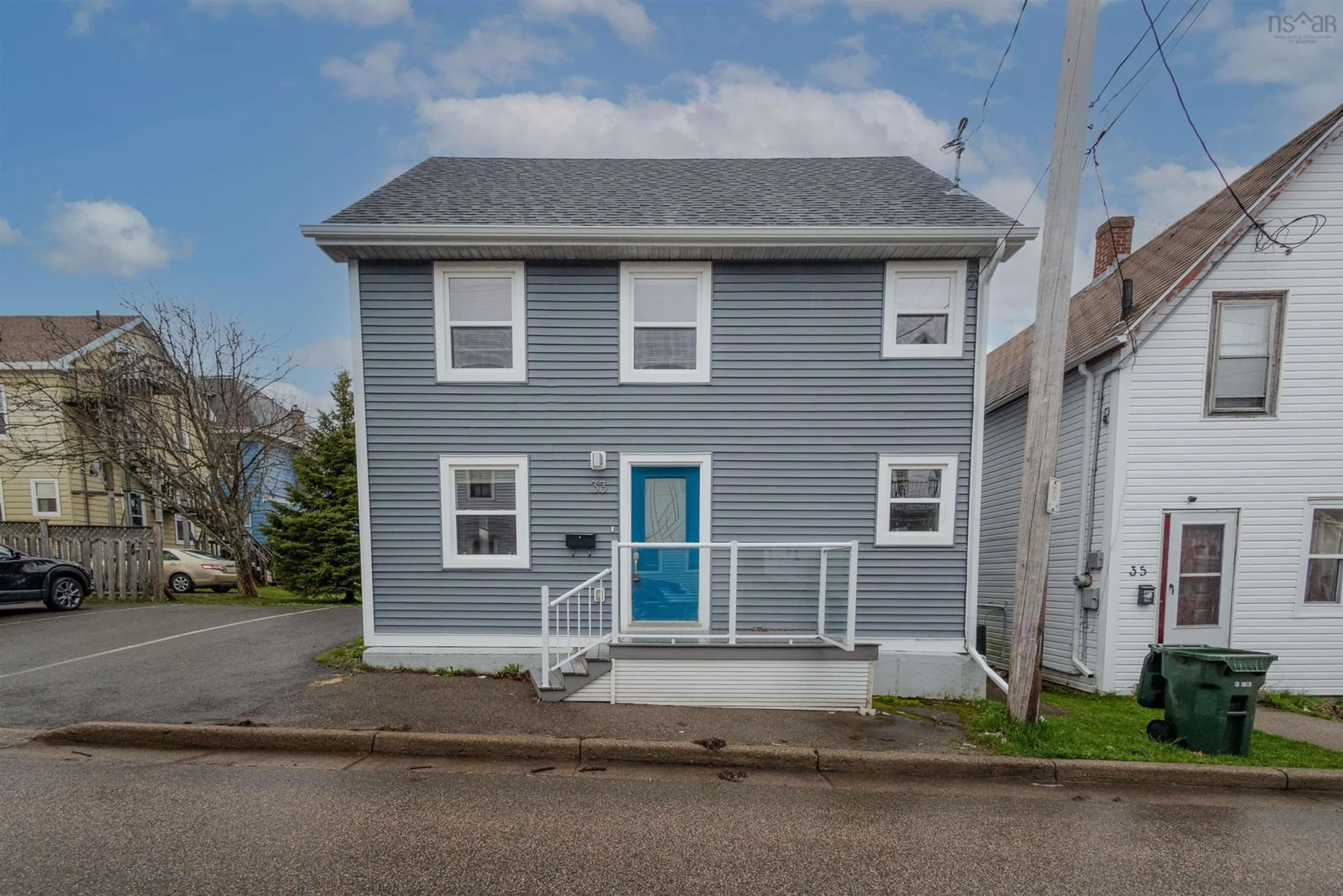 Home with vinyl exterior material, street for 33 Amelia St, Sydney Nova Scotia B1P 6C3