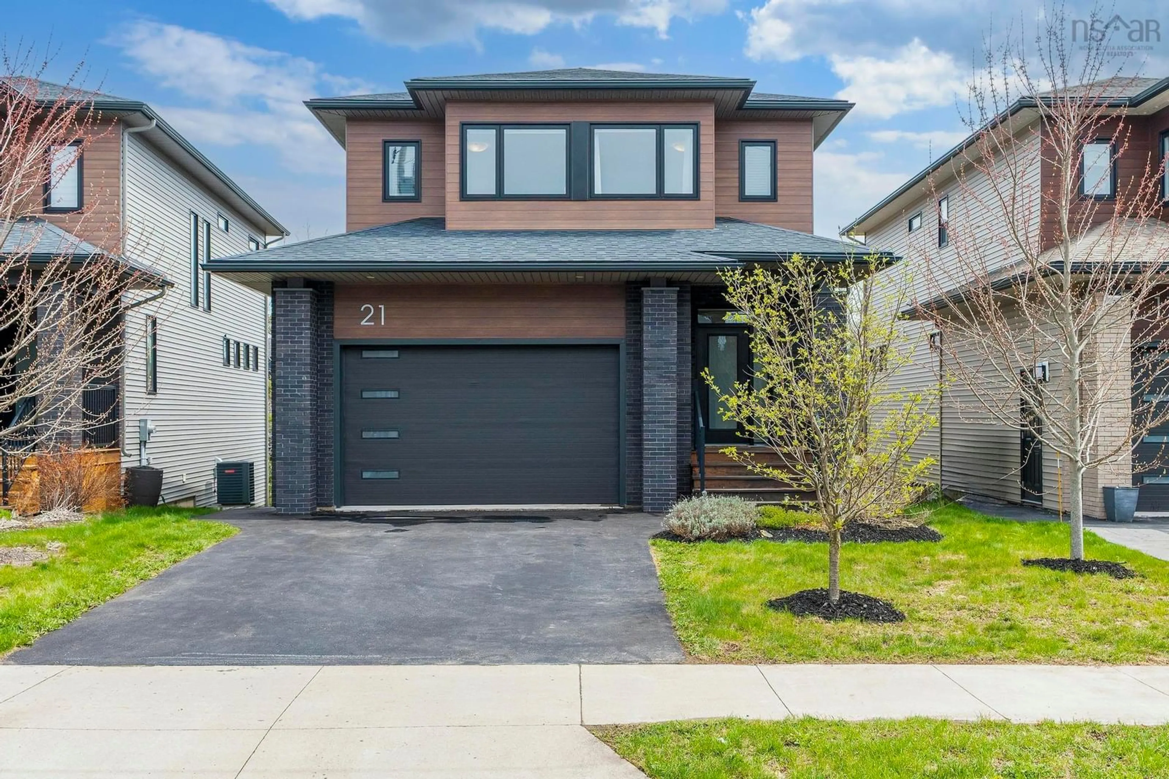 Home with brick exterior material, street for 21 Bramwell Crt, Bedford Nova Scotia B4B 0W2