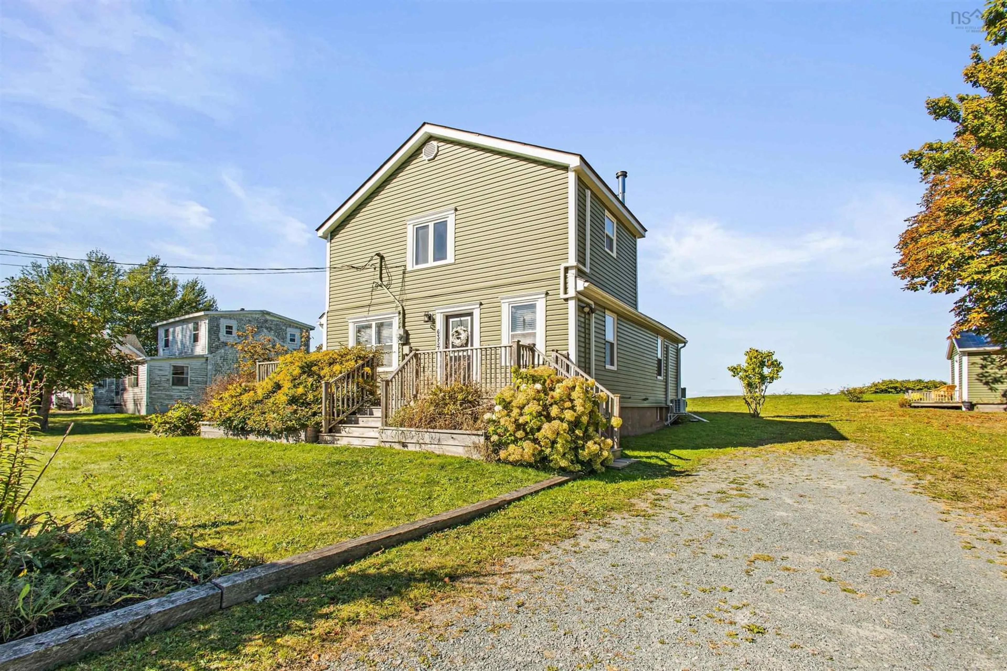 A pic from outside/outdoor area/front of a property/back of a property/a pic from drone, street for 6357 Highway 215, Cheverie Nova Scotia B0N 2A0