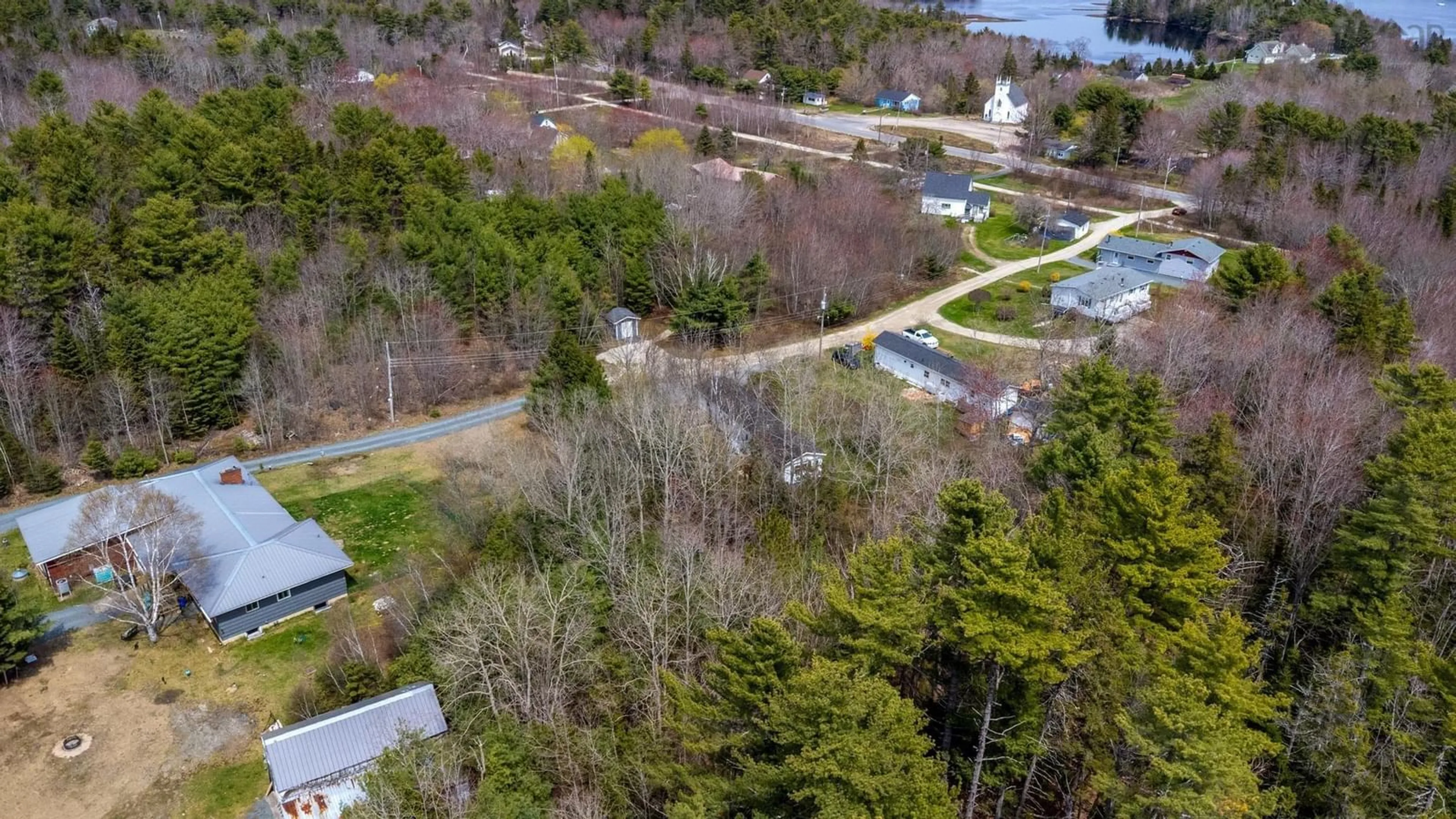 A pic from outside/outdoor area/front of a property/back of a property/a pic from drone, water/lake/river/ocean view for 33 Joudrey Dr, Martins Point Nova Scotia B0J 2E0