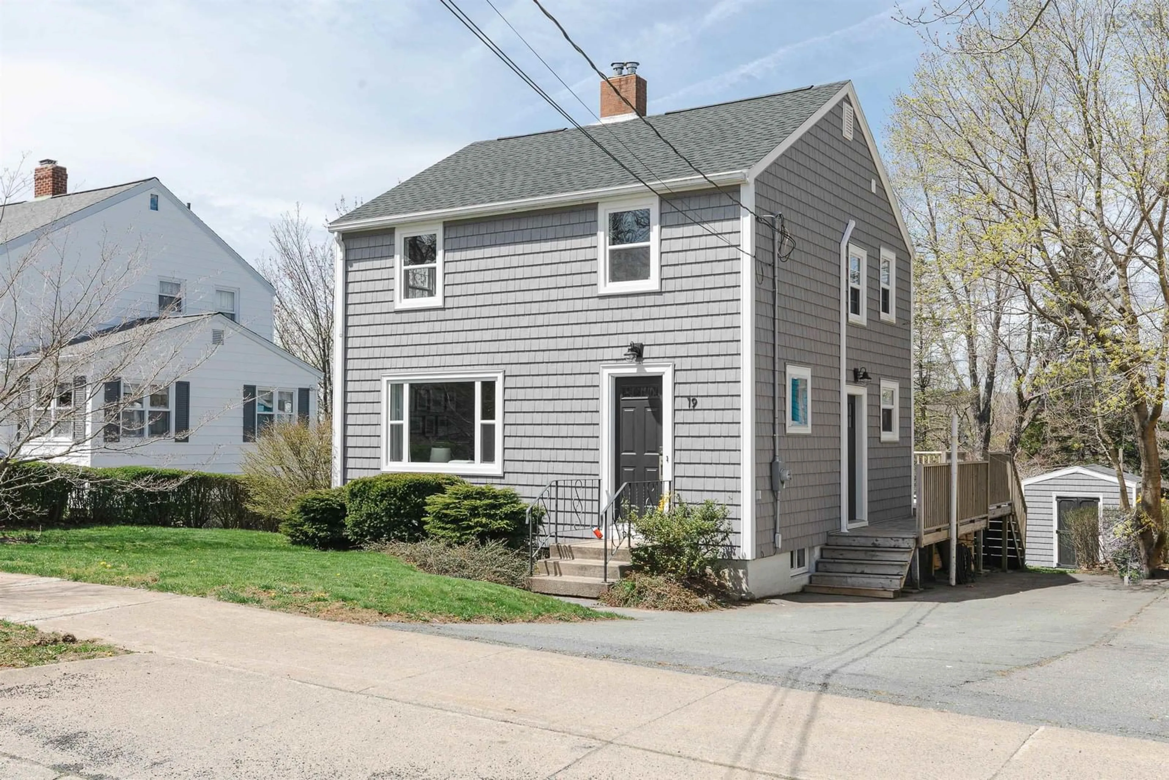 Home with vinyl exterior material, street for 19 Canterbury St, Dartmouth Nova Scotia B2Y 1S8