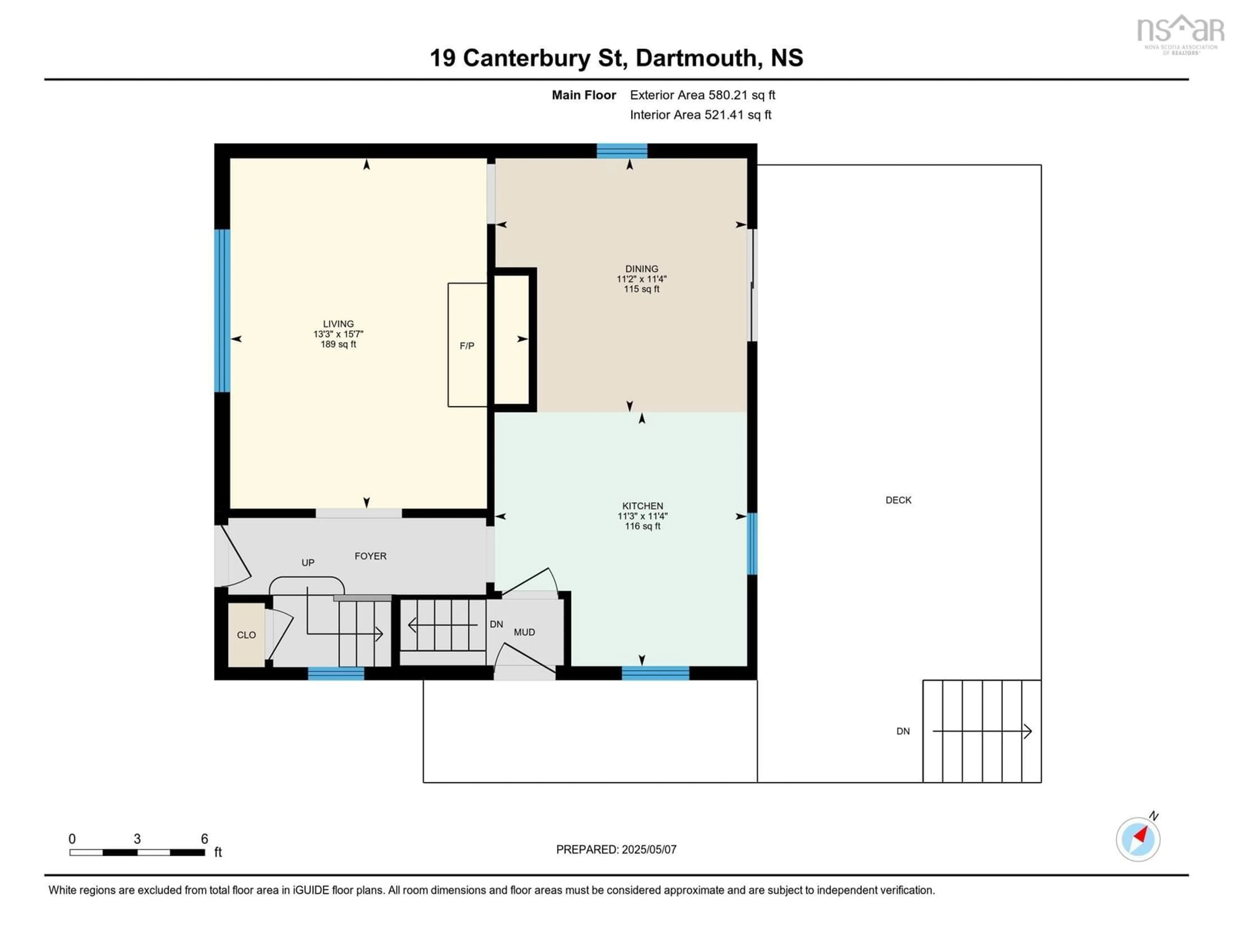 Floor plan for 19 Canterbury St, Dartmouth Nova Scotia B2Y 1S8