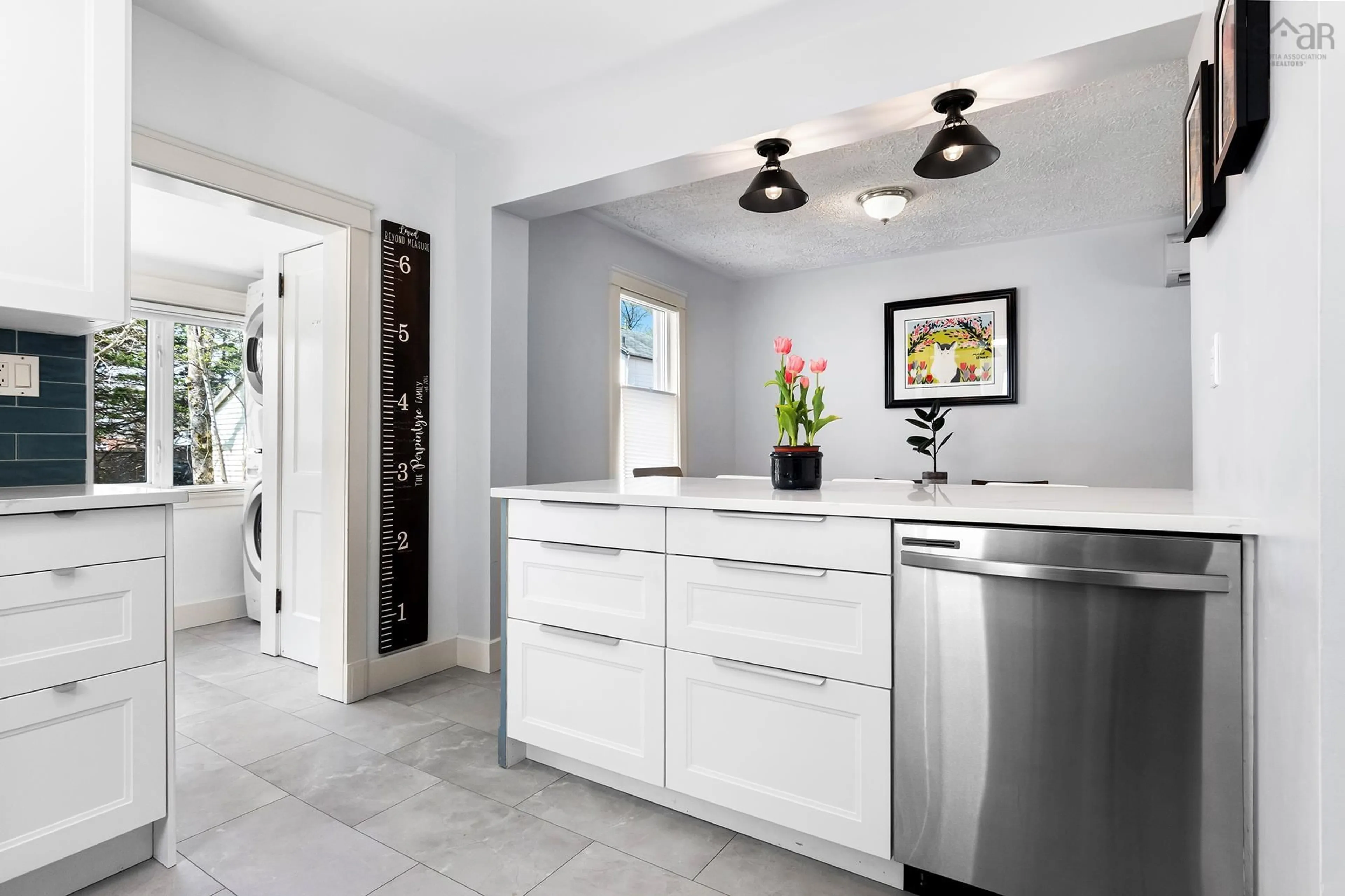 Contemporary kitchen, ceramic/tile floor for 3534 Agricola St, Halifax Nova Scotia B3K 4J5