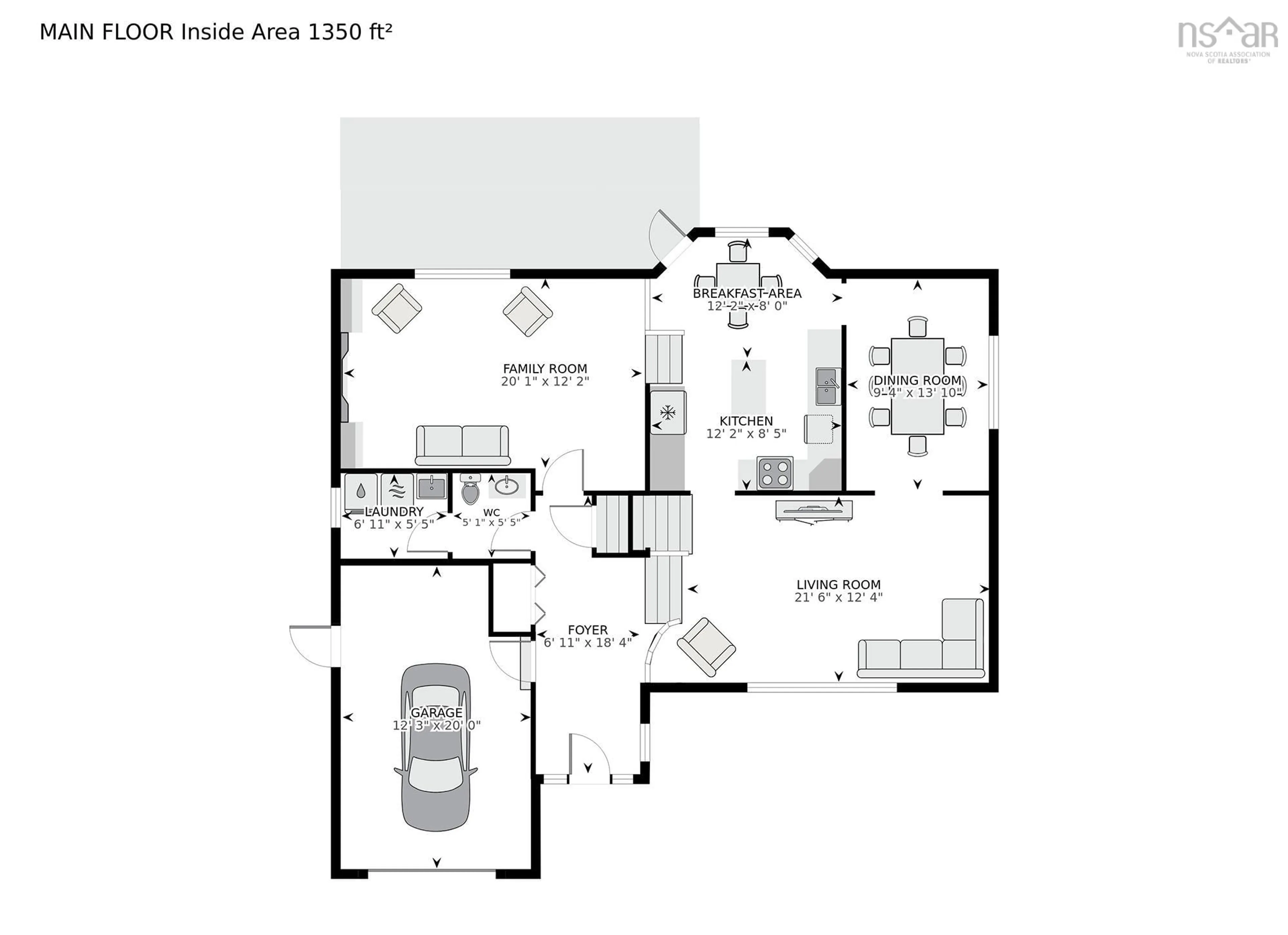 Floor plan for 14 Brackley Pl, Halifax Nova Scotia B3M 4H2