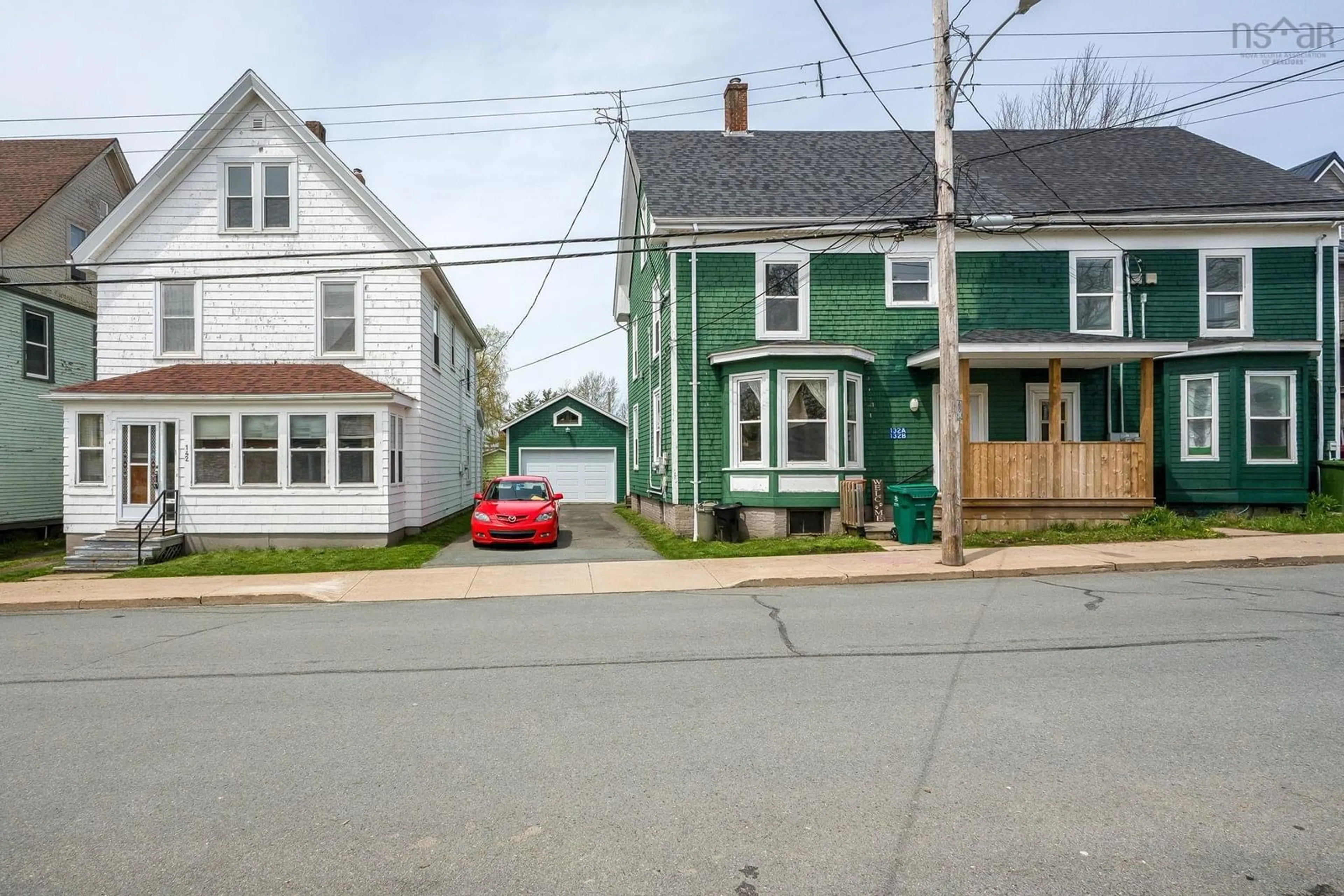 A pic from outside/outdoor area/front of a property/back of a property/a pic from drone, street for 132 & 142 Gray St, Windsor Nova Scotia B0N 2T0