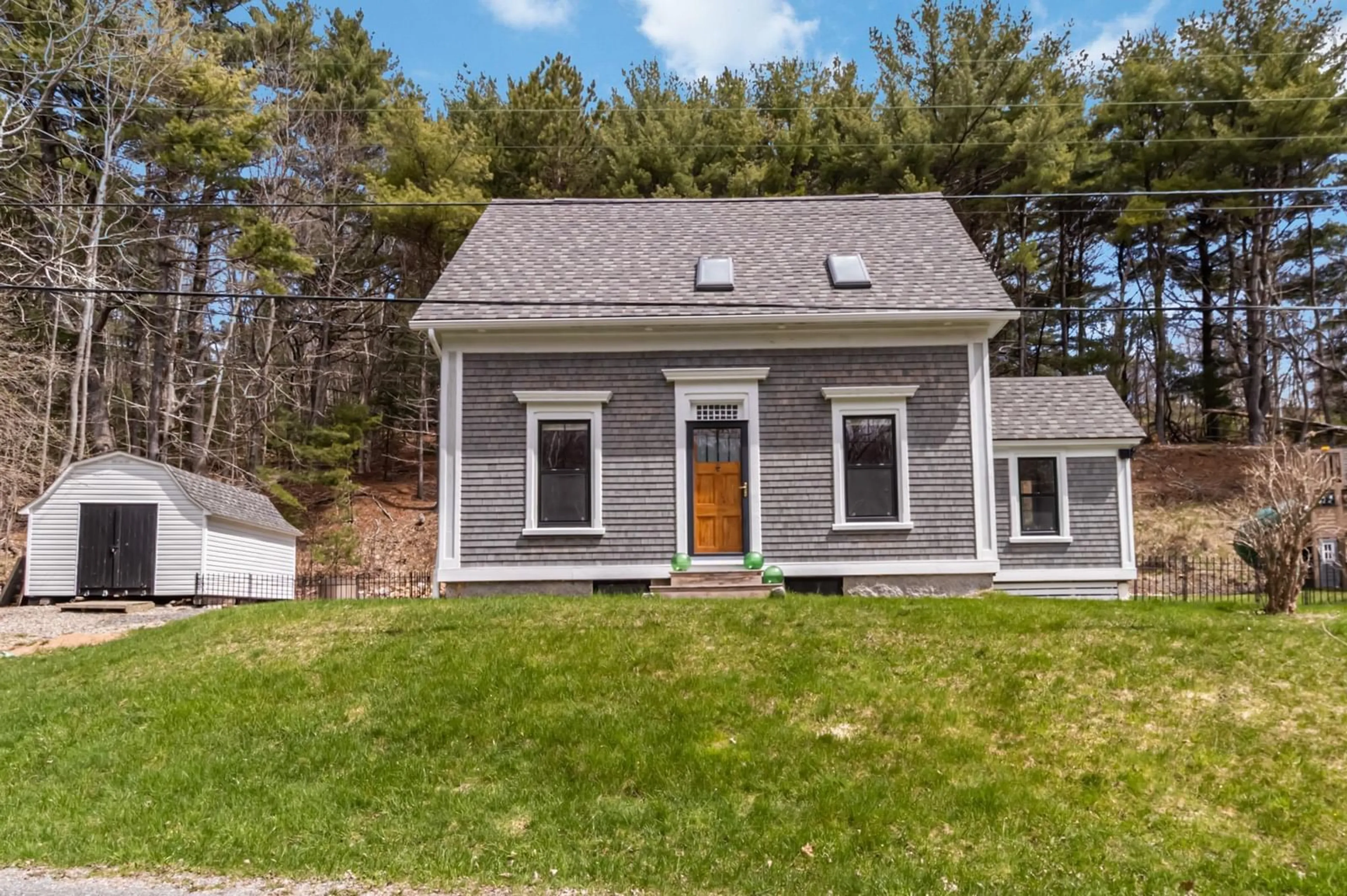 Home with vinyl exterior material, street for 46 Janes Rd, Oakland Nova Scotia B0J 2E0