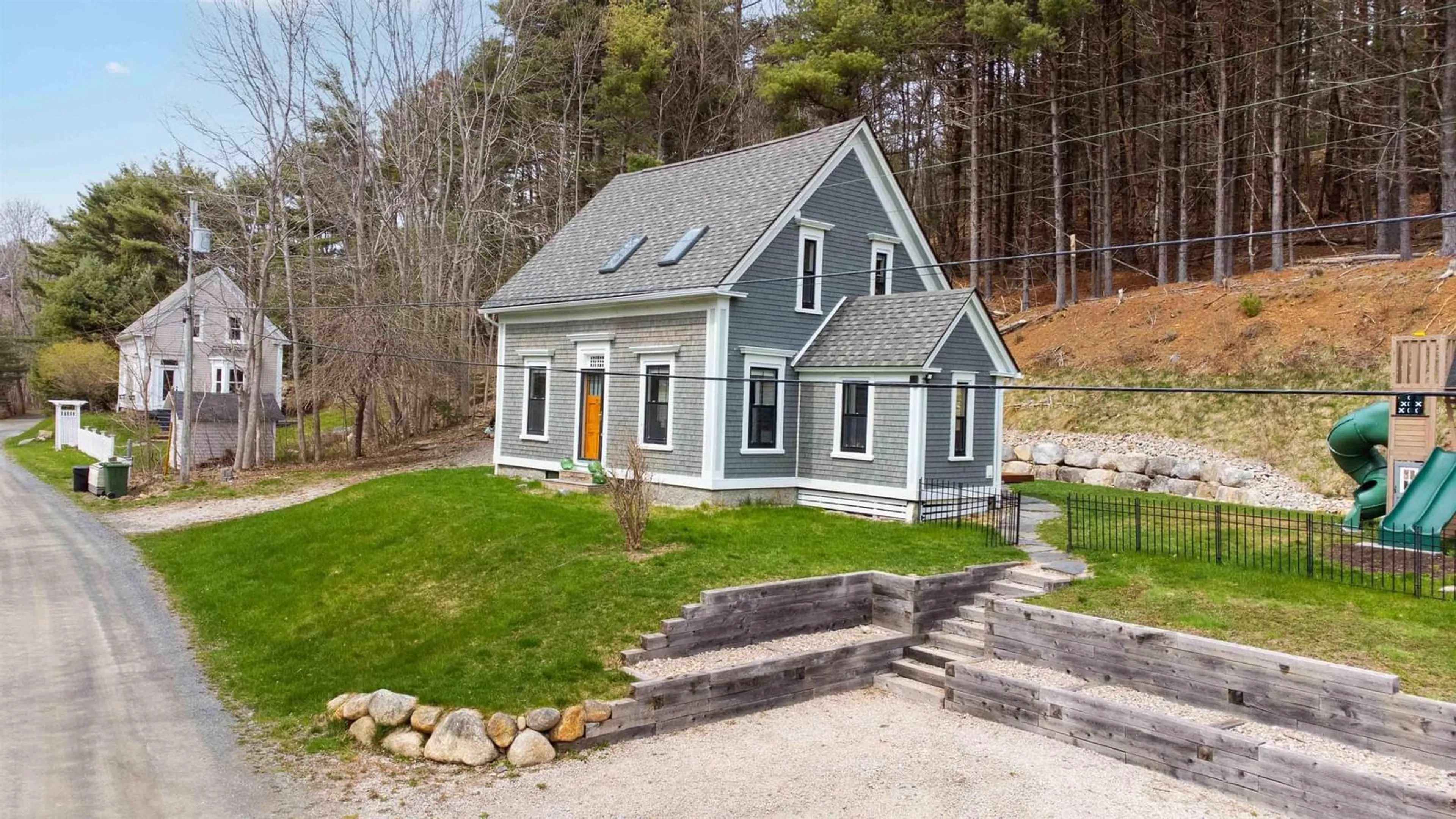 Home with vinyl exterior material, street for 46 Janes Rd, Oakland Nova Scotia B0J 2E0