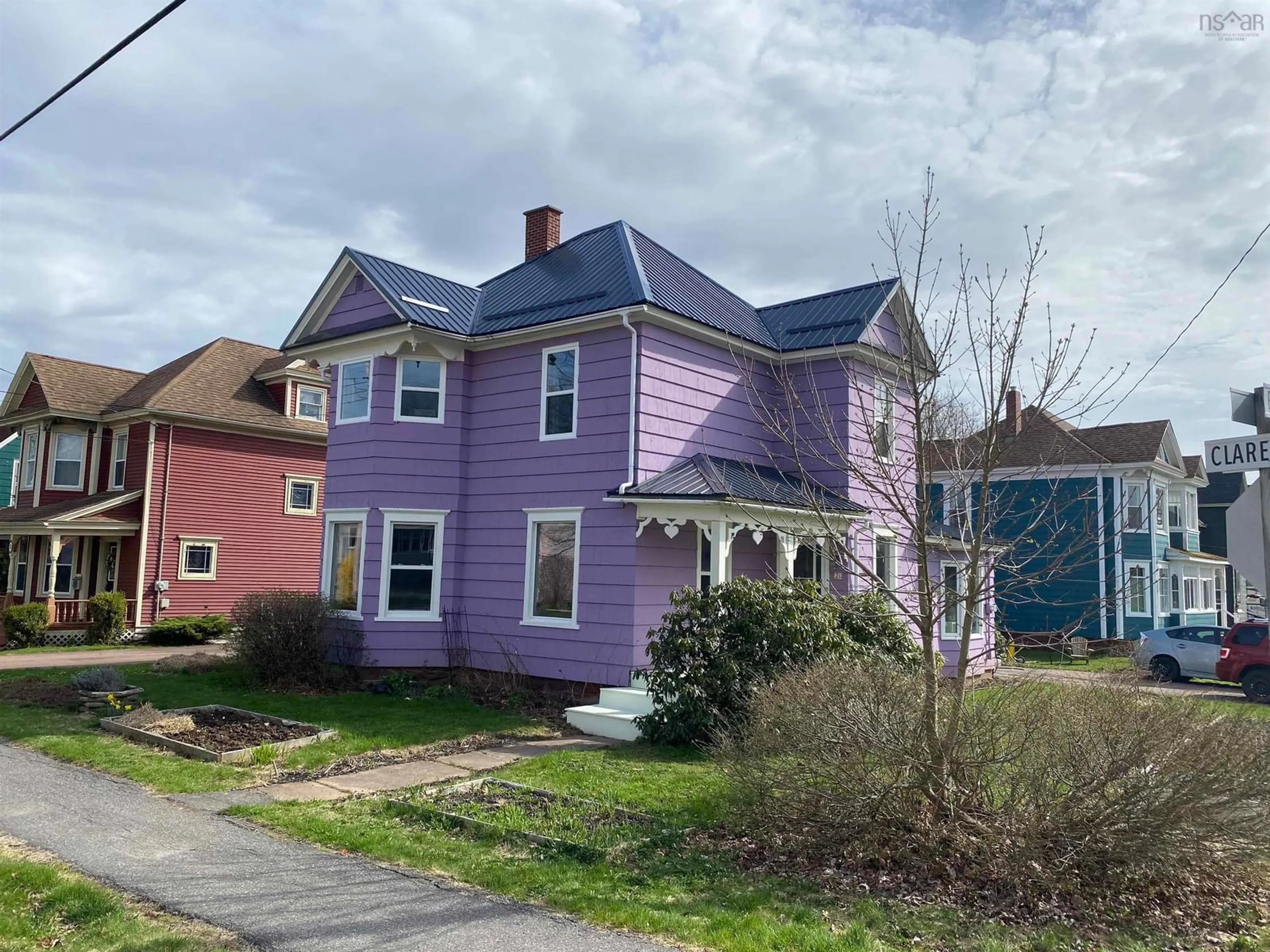 A pic from outside/outdoor area/front of a property/back of a property/a pic from drone, street for 21 Clarence St, Amherst Nova Scotia B4N 3P2