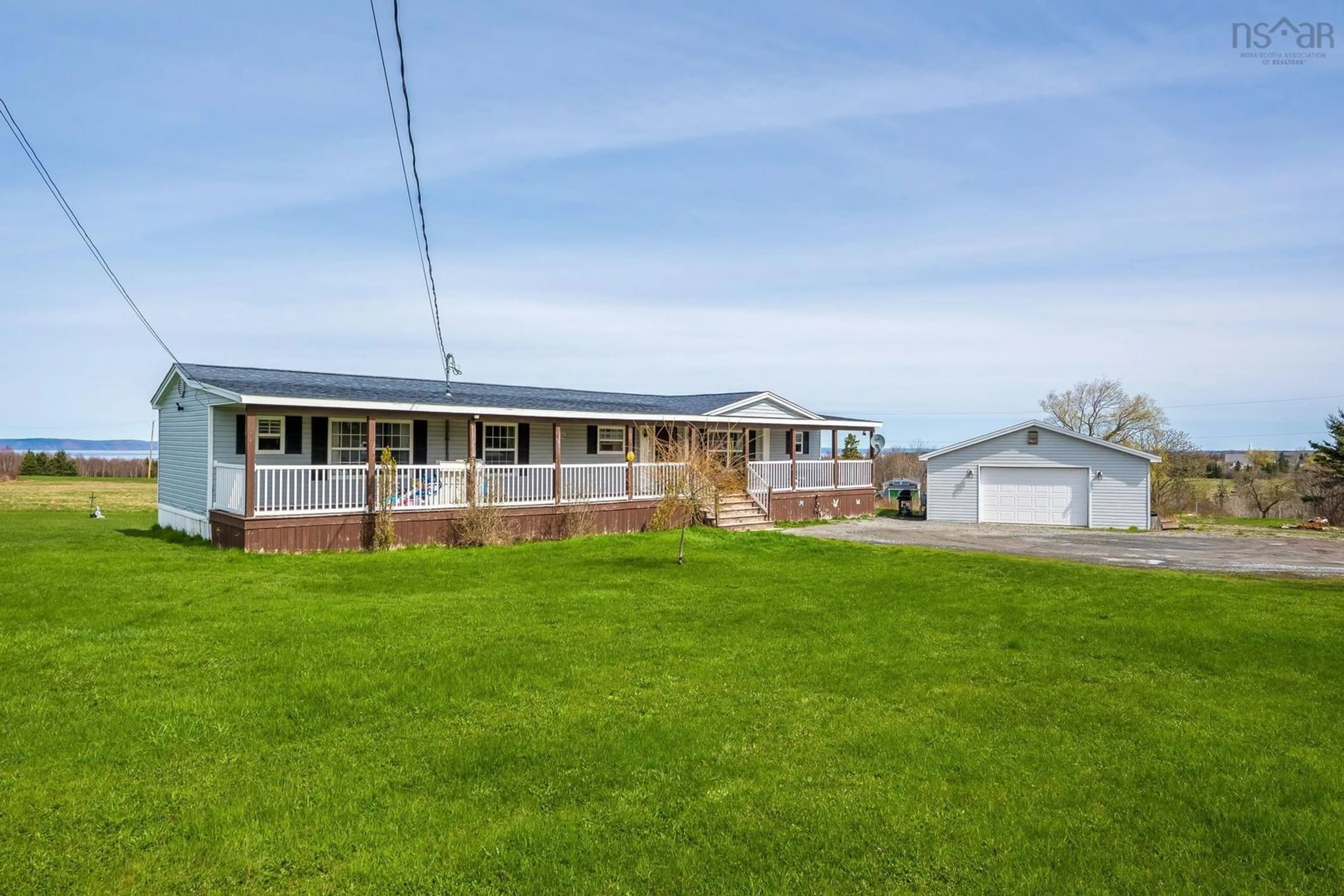 A pic from outside/outdoor area/front of a property/back of a property/a pic from drone, street for 6145 Highway 215, Cheverie Nova Scotia B0N 2A0