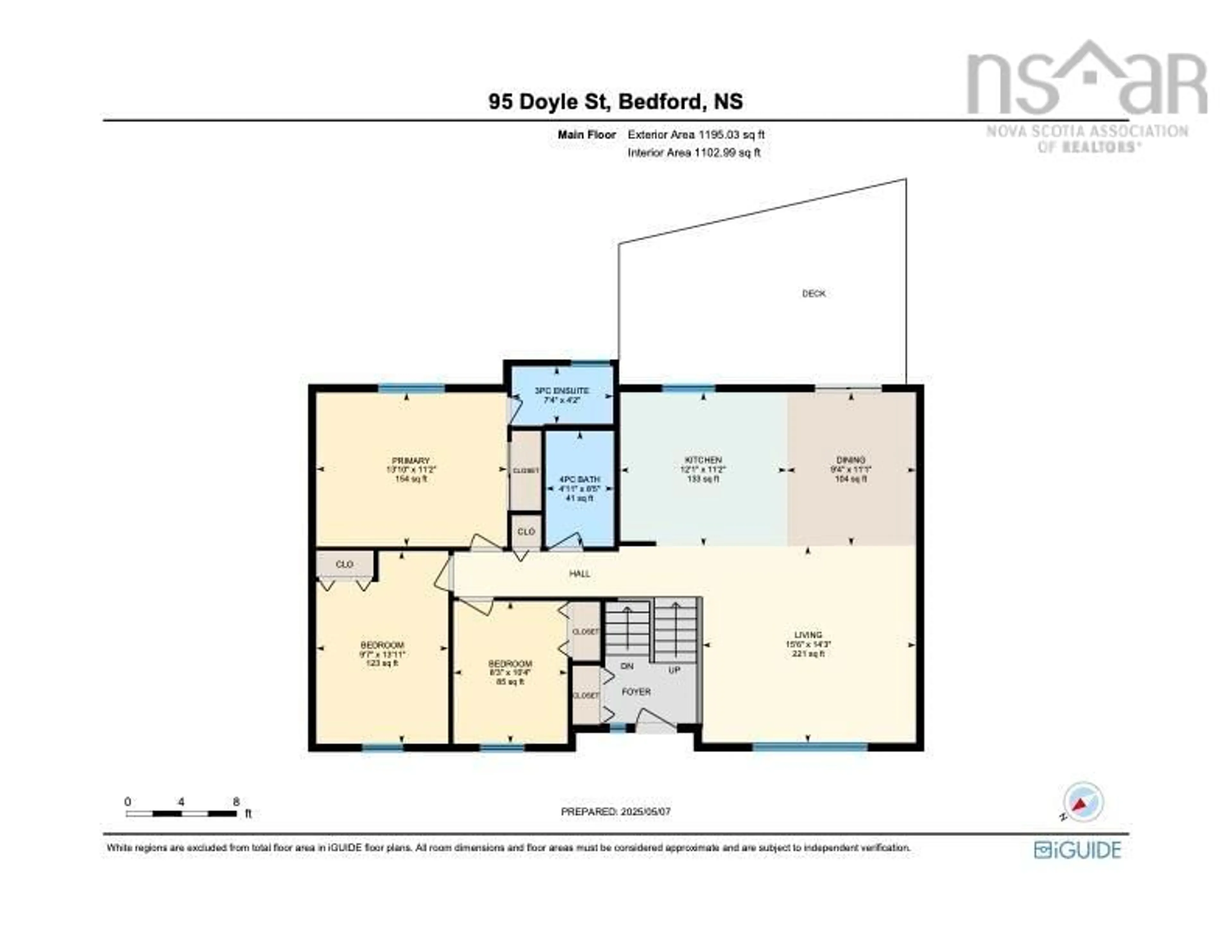 Floor plan for 95 Doyle St, Bedford Nova Scotia B4A 2Y3