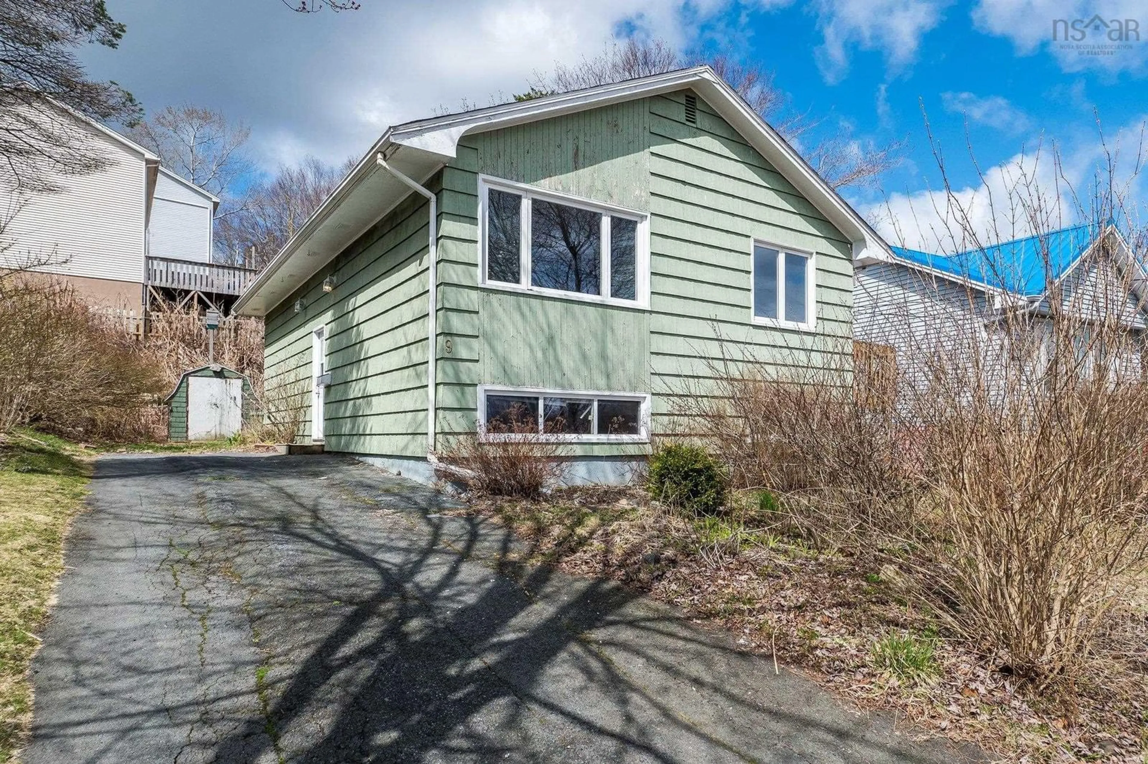 Home with vinyl exterior material, street for 9 Kidston Rd, Halifax Nova Scotia B3R 2A5