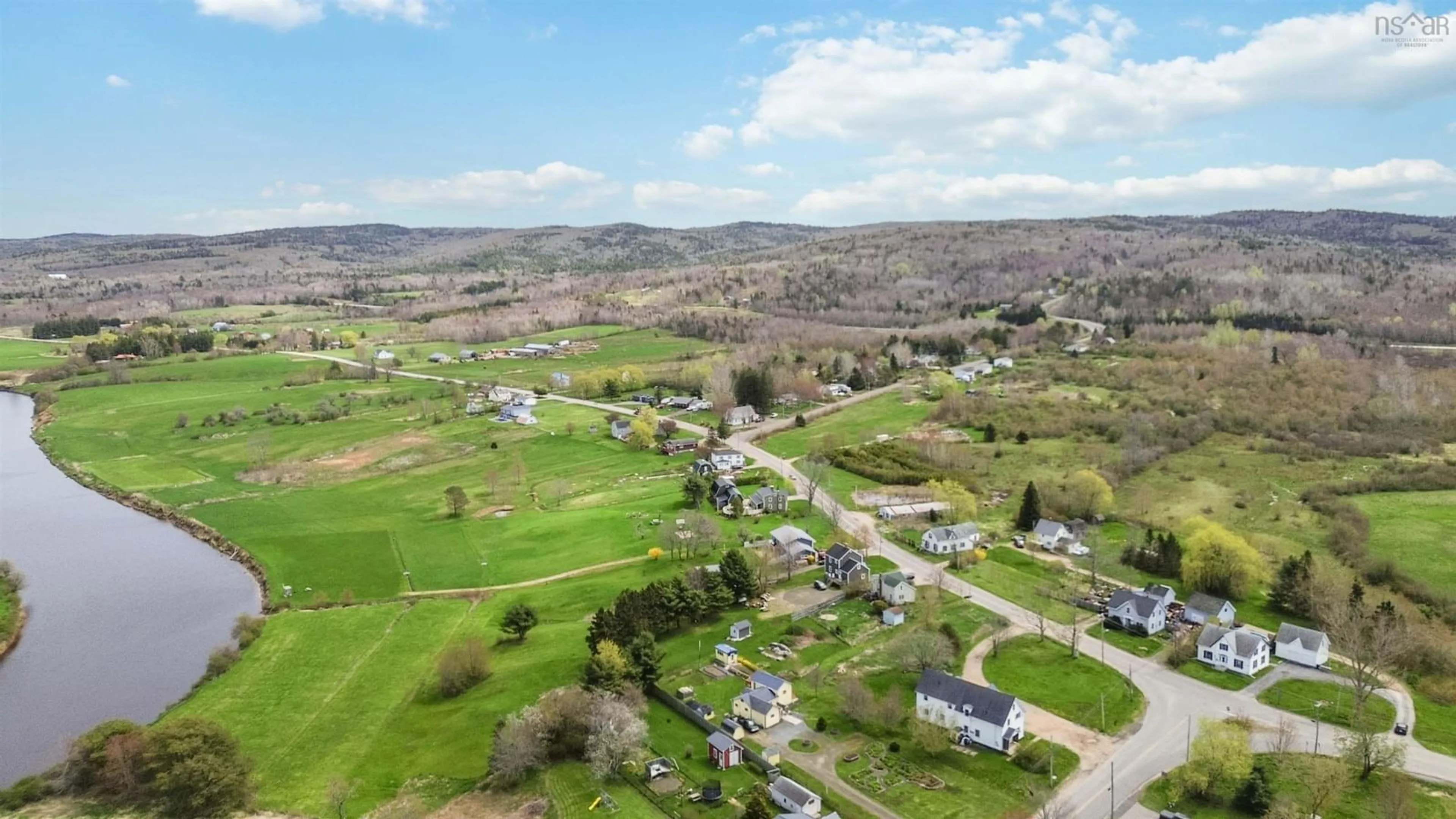 A pic from outside/outdoor area/front of a property/back of a property/a pic from drone, mountain view for 4164 Highway 201, Bridgetown Nova Scotia B0S 1C0