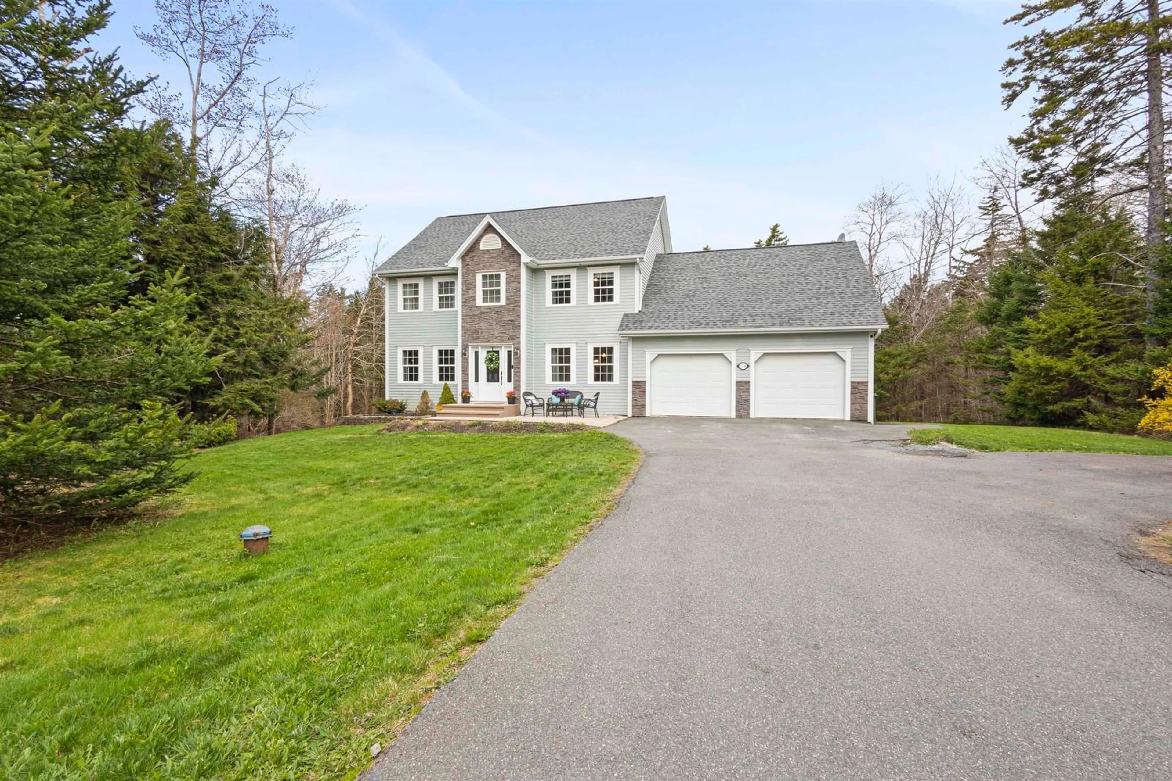 A pic from outside/outdoor area/front of a property/back of a property/a pic from drone, street for 158 Skye Cres, Hammonds Plains Nova Scotia B4B 1W8