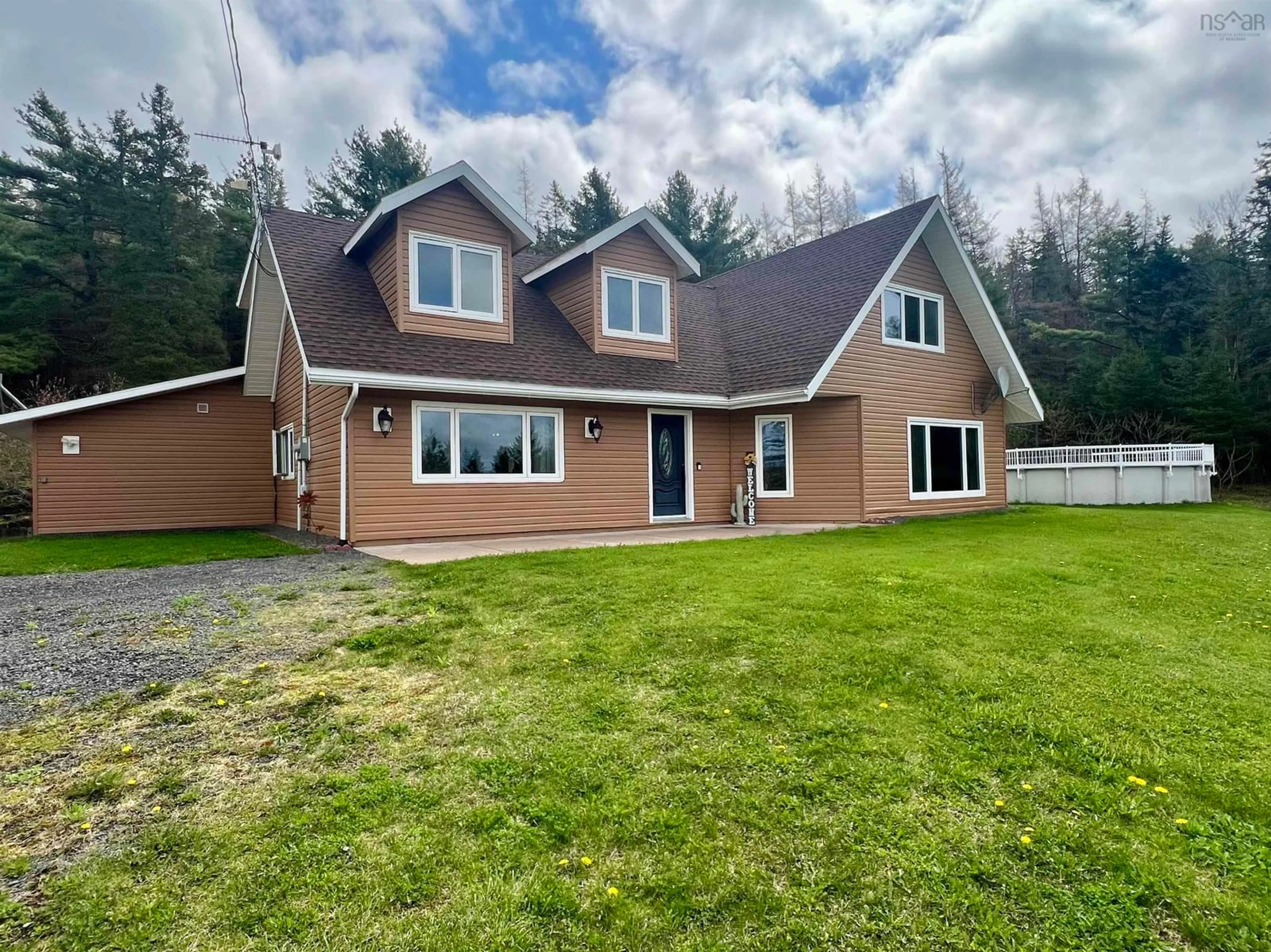 A pic from outside/outdoor area/front of a property/back of a property/a pic from drone, unknown for 700 River Rd, Springville Nova Scotia B0K 1B0