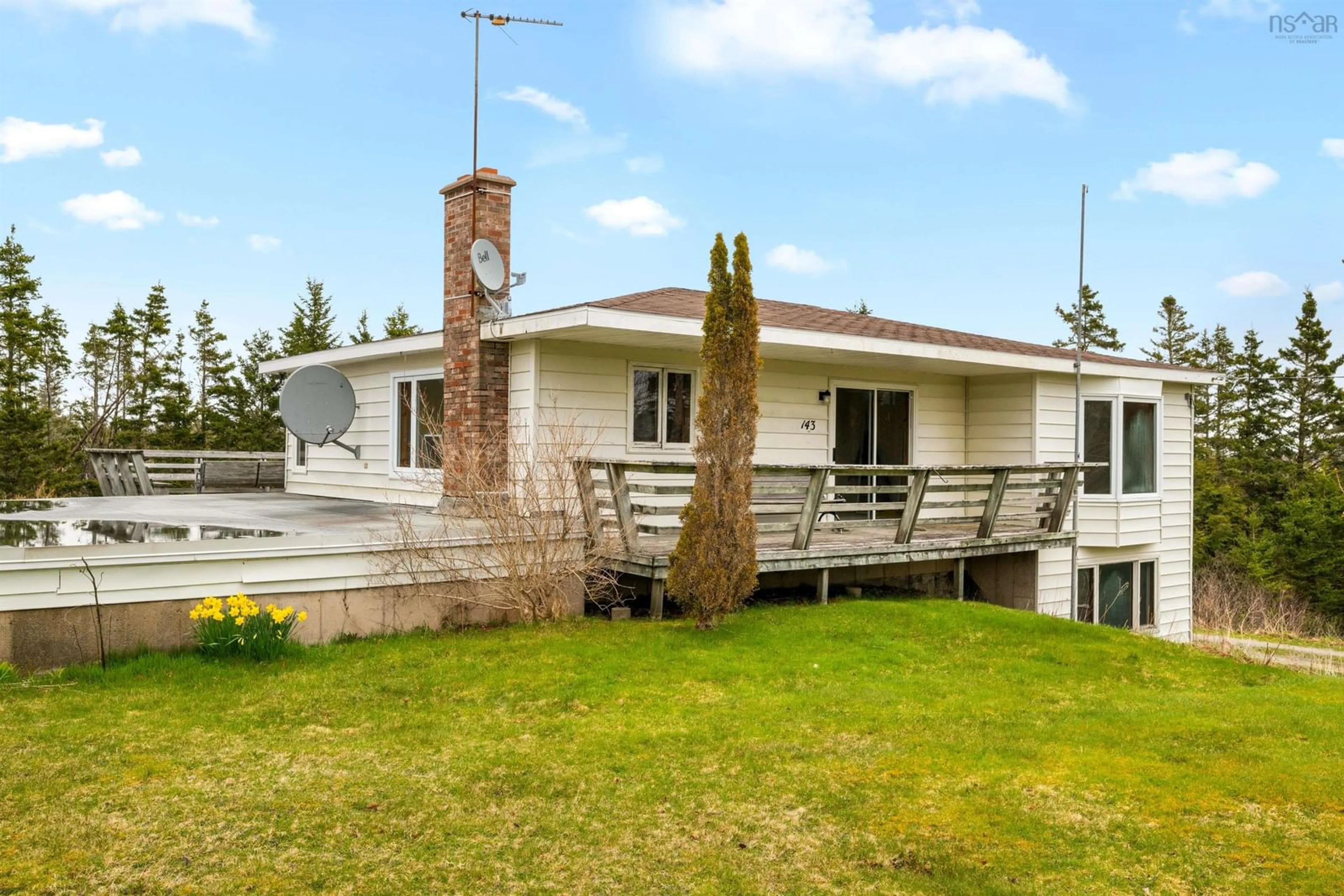 A pic from outside/outdoor area/front of a property/back of a property/a pic from drone, unknown for 143 Murphy, Tangier Nova Scotia B0J 3H0