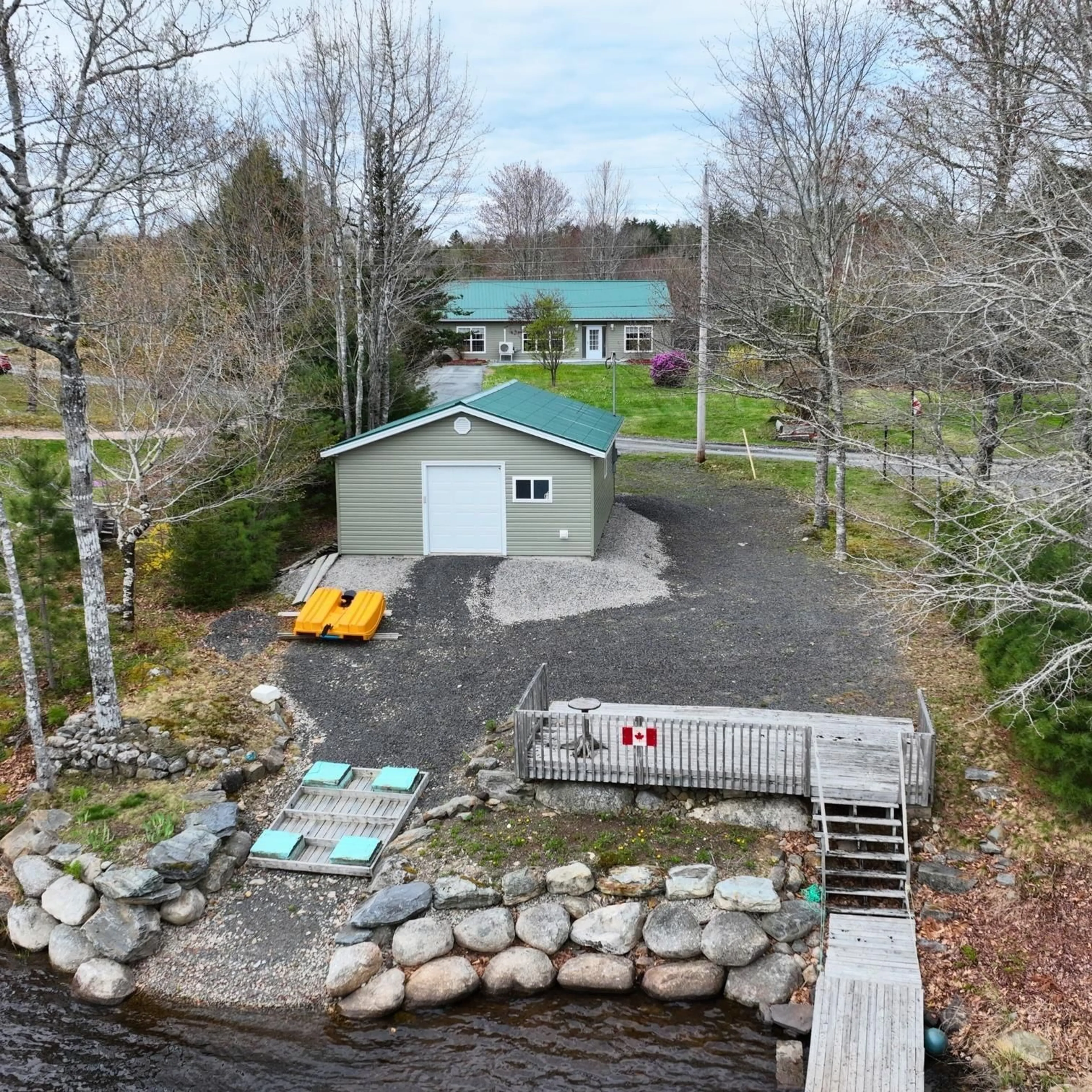 A pic from outside/outdoor area/front of a property/back of a property/a pic from drone, unknown for 155 Rhyno Lake Rd, West Clifford Nova Scotia B4V 9C4
