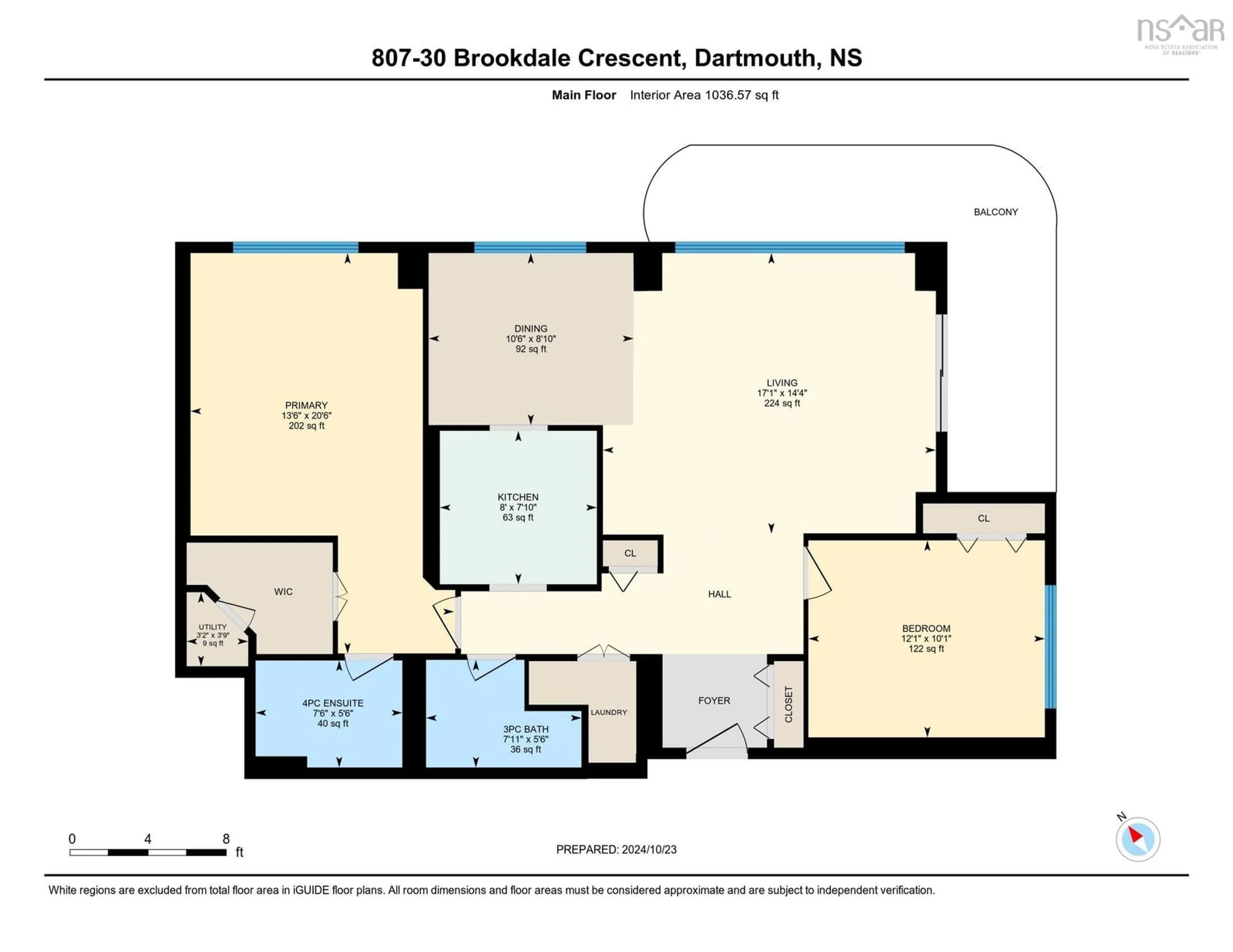 Floor plan for 30 Brookdale Cres #807, Dartmouth Nova Scotia B3A 4T7