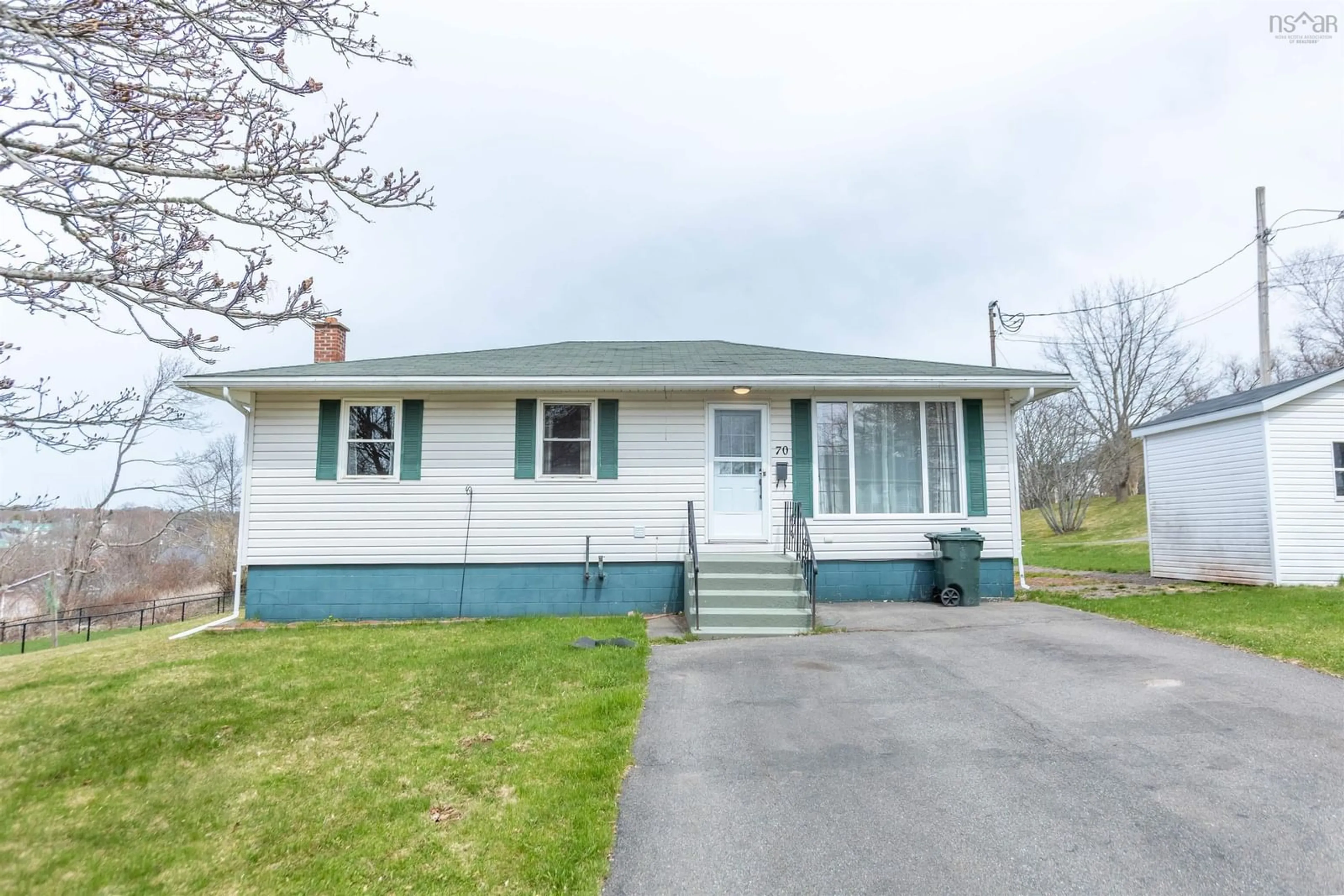 Home with vinyl exterior material, street for 70 Croft St, Amherst Nova Scotia B4H 3A1