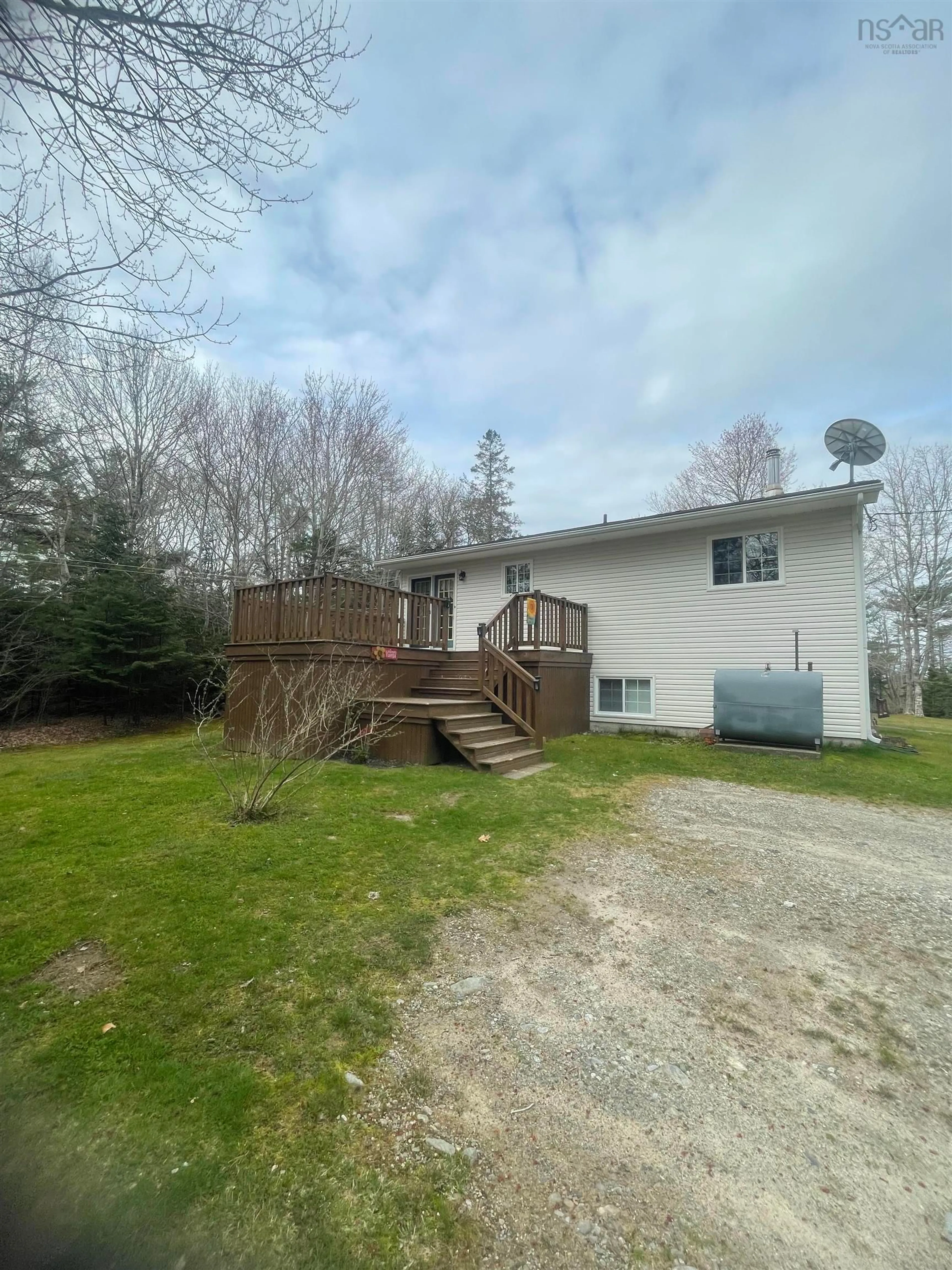 A pic from outside/outdoor area/front of a property/back of a property/a pic from drone, unknown for 1380 Lake Rd, Sandy Point Nova Scotia B0T 1W0