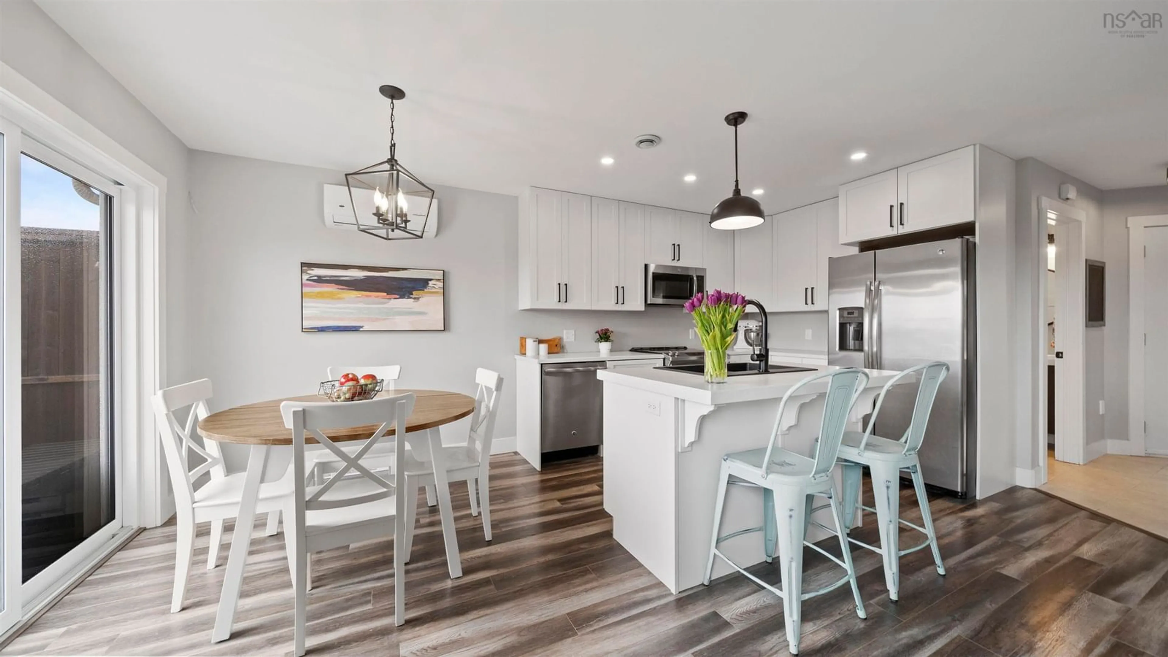 Open concept kitchen, wood/laminate floor for 115 Lier Ridge, Halifax Nova Scotia B3P 0E1
