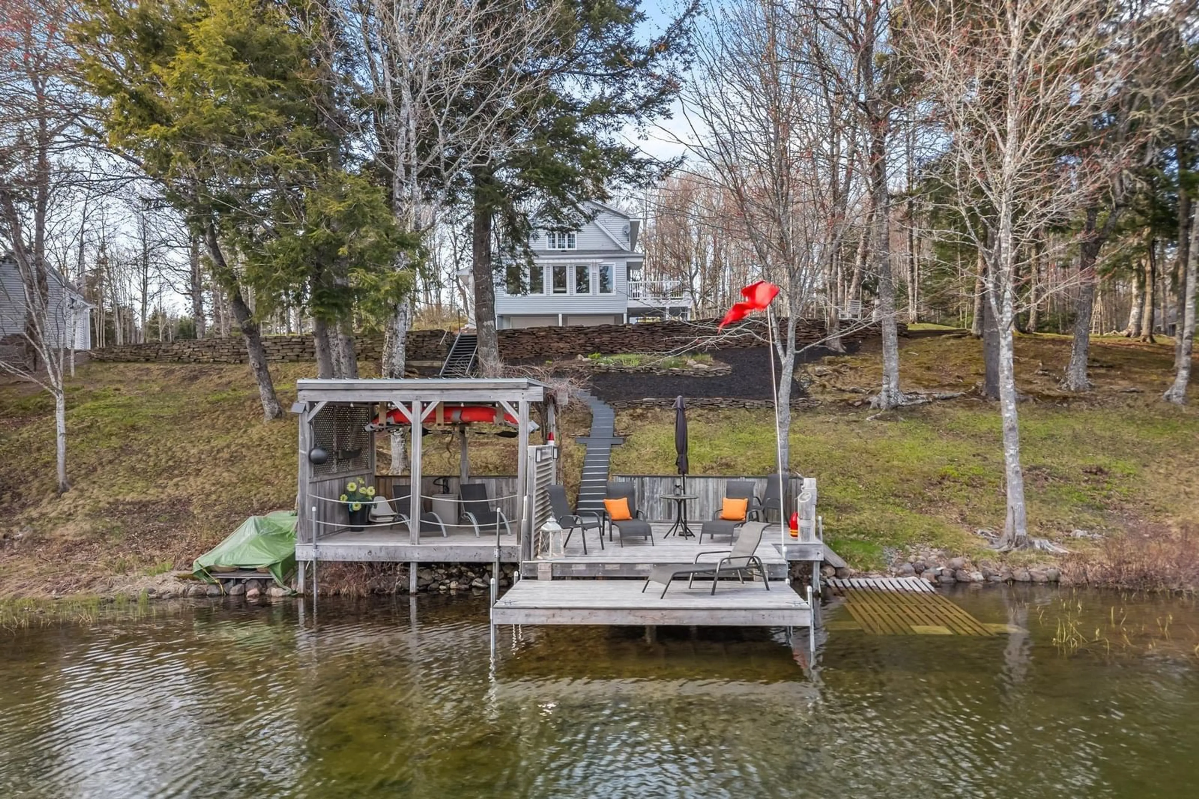 A pic from outside/outdoor area/front of a property/back of a property/a pic from drone, water/lake/river/ocean view for 50 Duncan Dr, Upper Kemptown Nova Scotia B0K 1V0