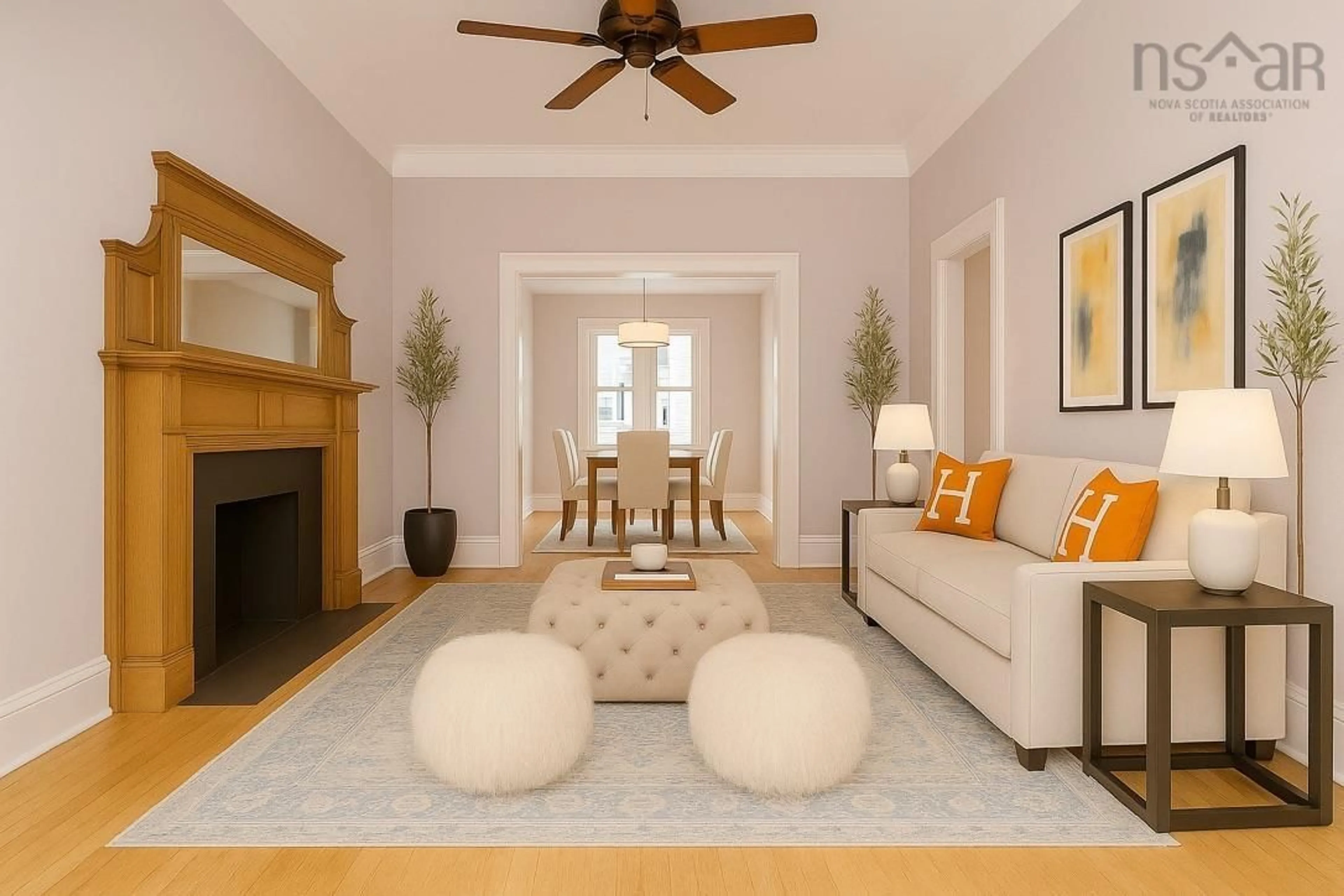 Living room with furniture, unknown for 6038 Charles St, Halifax Nova Scotia B3K 1L1