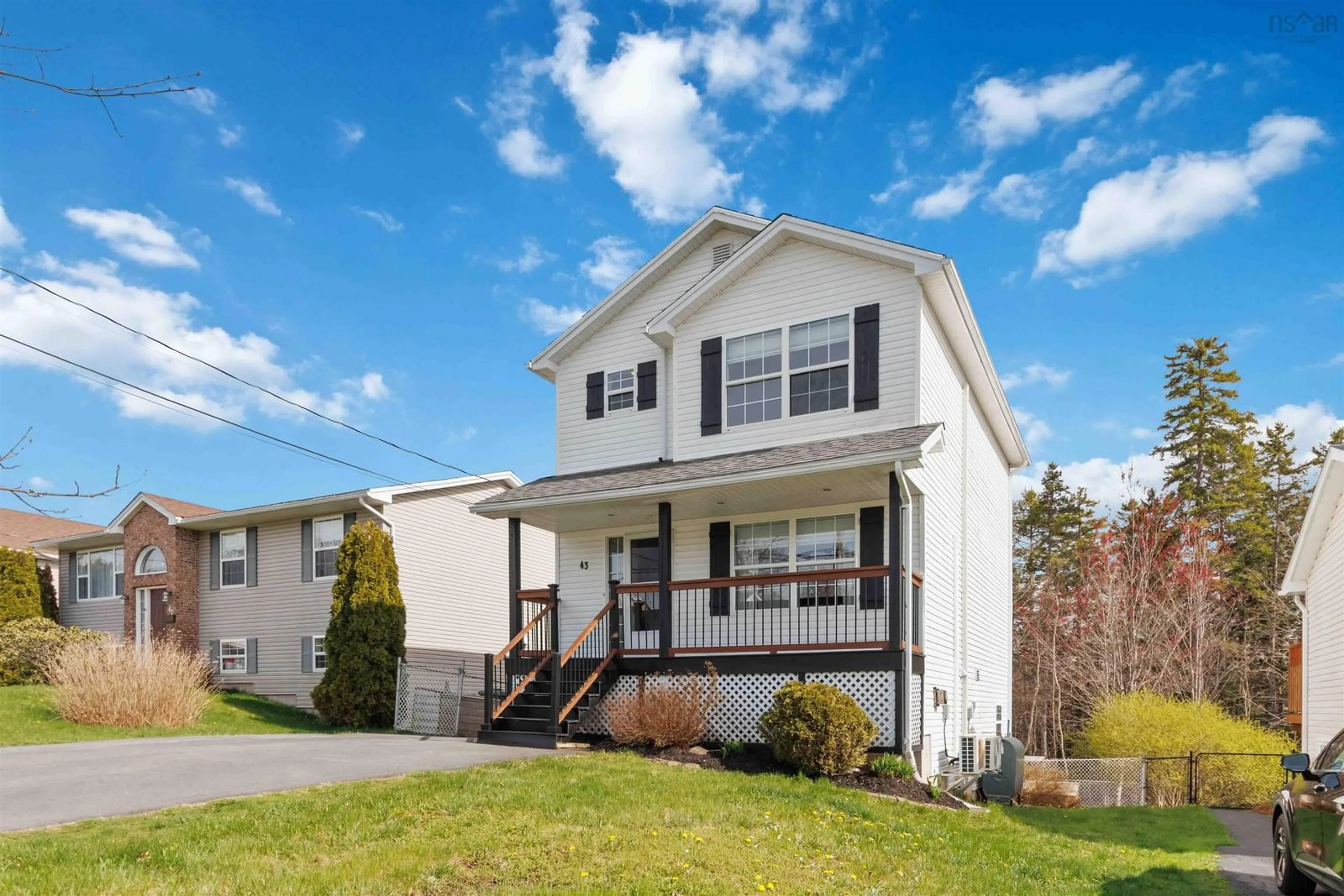 Home with vinyl exterior material, street for 43 Rossing Dr, Middle Sackville Nova Scotia B4E 3E5