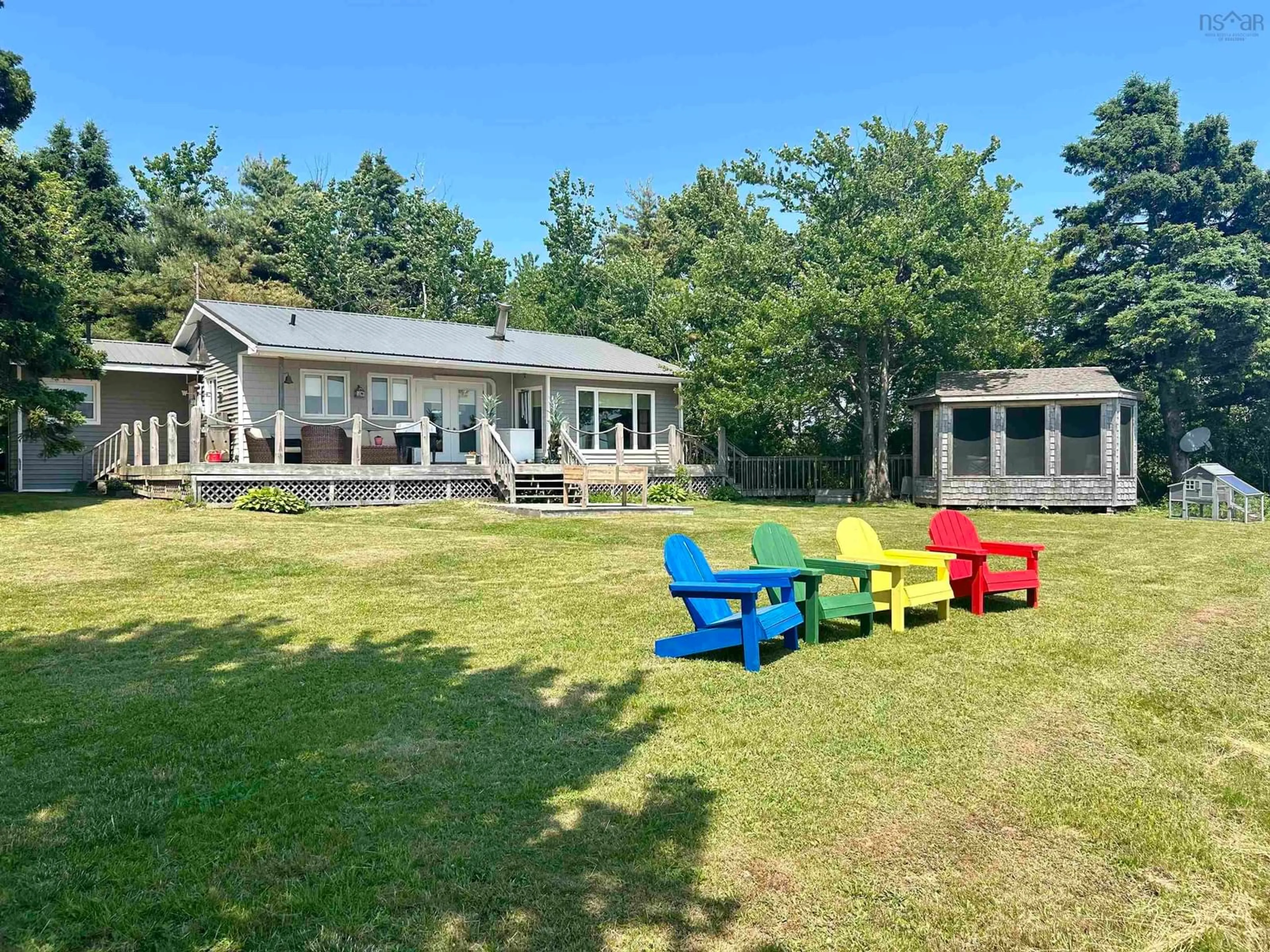 A pic from outside/outdoor area/front of a property/back of a property/a pic from drone, water/lake/river/ocean view for 3954 Malagash Rd, Malagash Point Nova Scotia B0K 1E0