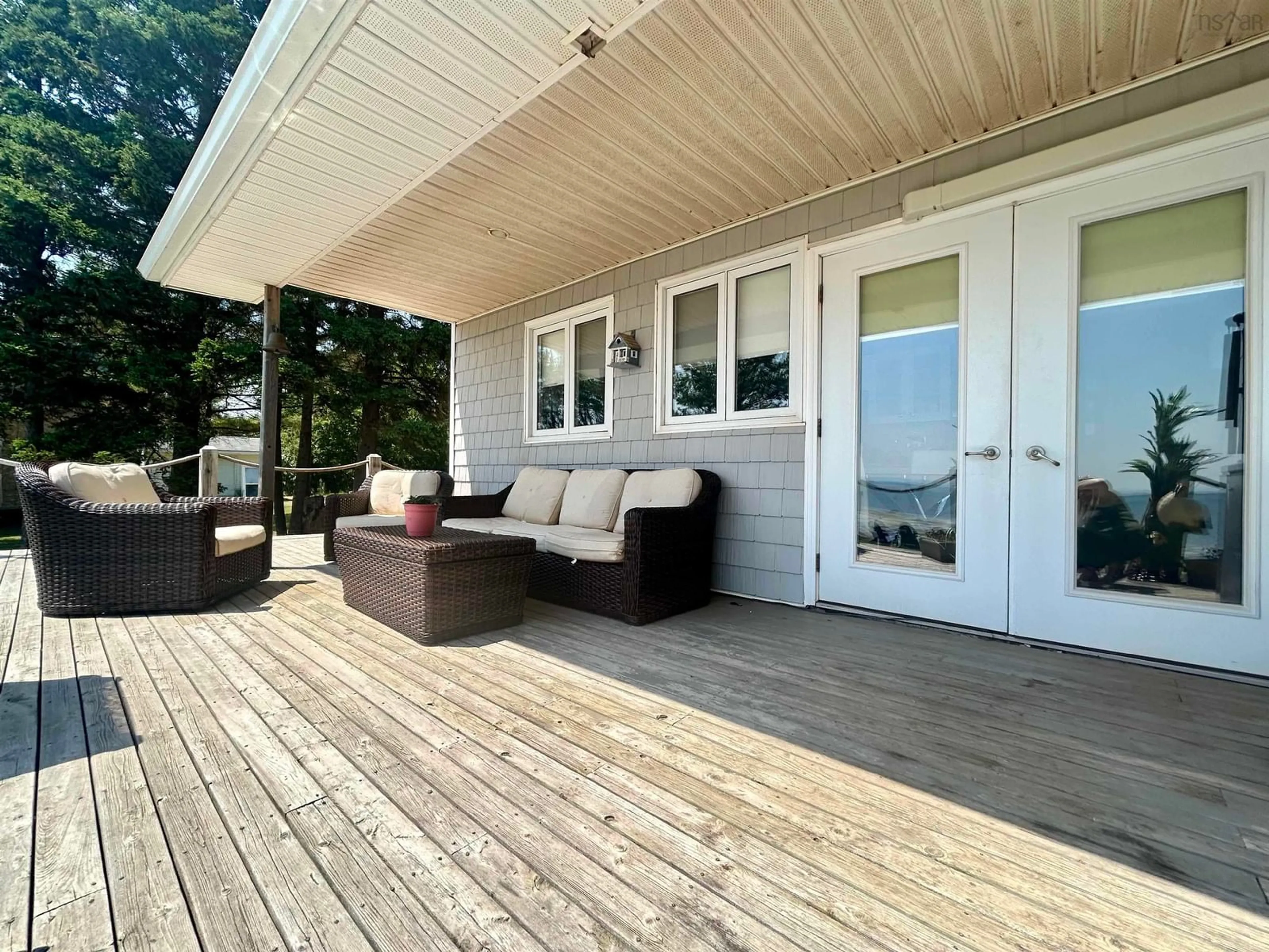 Patio, water/lake/river/ocean view for 3954 Malagash Rd, Malagash Point Nova Scotia B0K 1E0