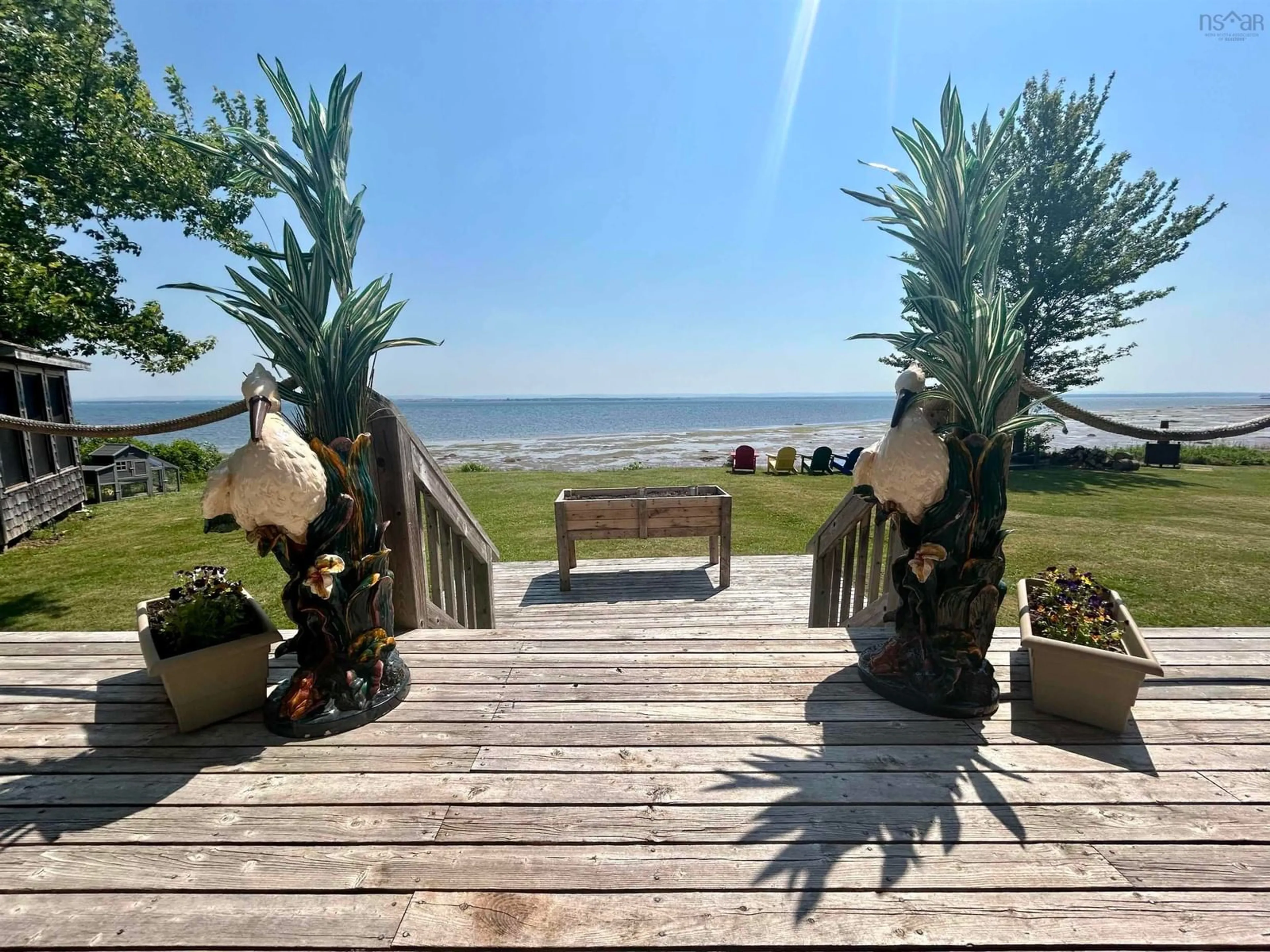 Patio, water/lake/river/ocean view for 3954 Malagash Rd, Malagash Point Nova Scotia B0K 1E0