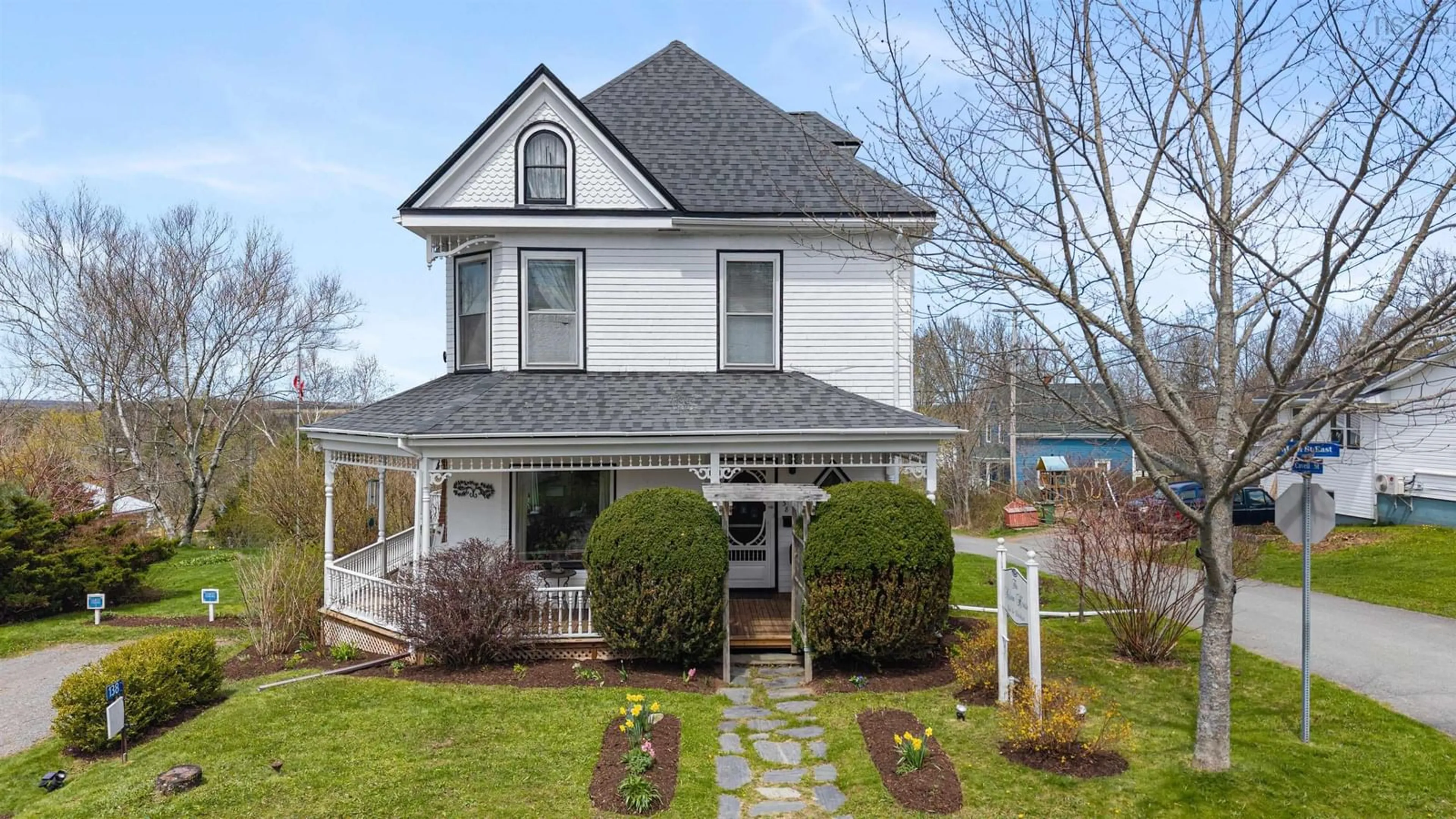 Home with vinyl exterior material, street for 138 Main St, Stewiacke Nova Scotia B0N 2J0