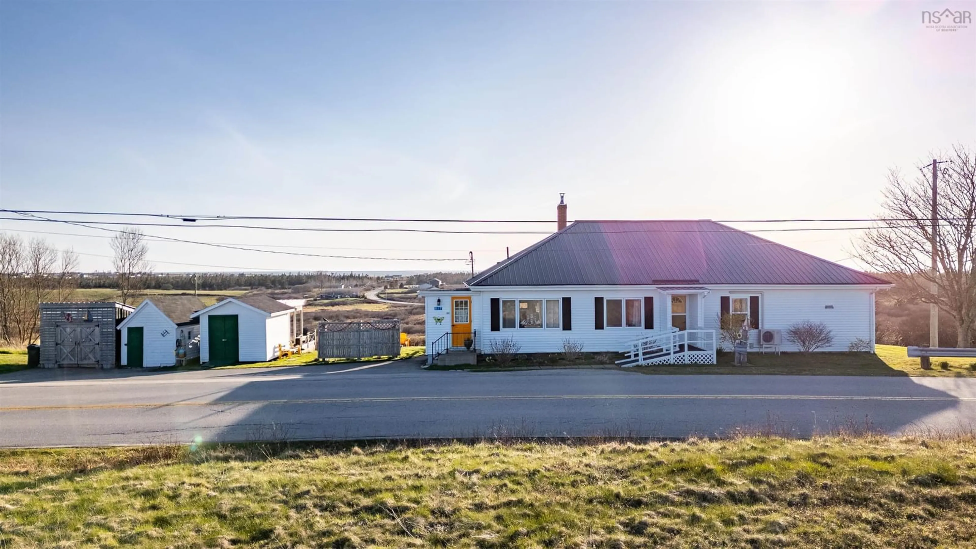 A pic from outside/outdoor area/front of a property/back of a property/a pic from drone, unknown for 817 Main Shore Rd, North Chegoggin Nova Scotia B5A 5H2
