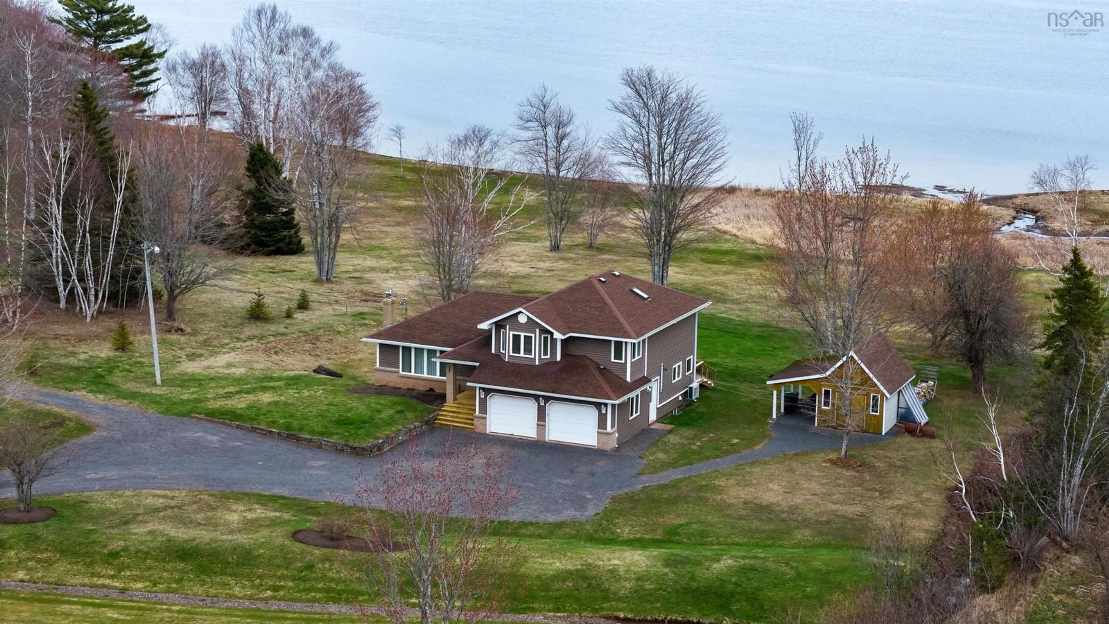 A pic from outside/outdoor area/front of a property/back of a property/a pic from drone, unknown for 2064 Highway 376, Lyons Brook Nova Scotia B0K 1H0