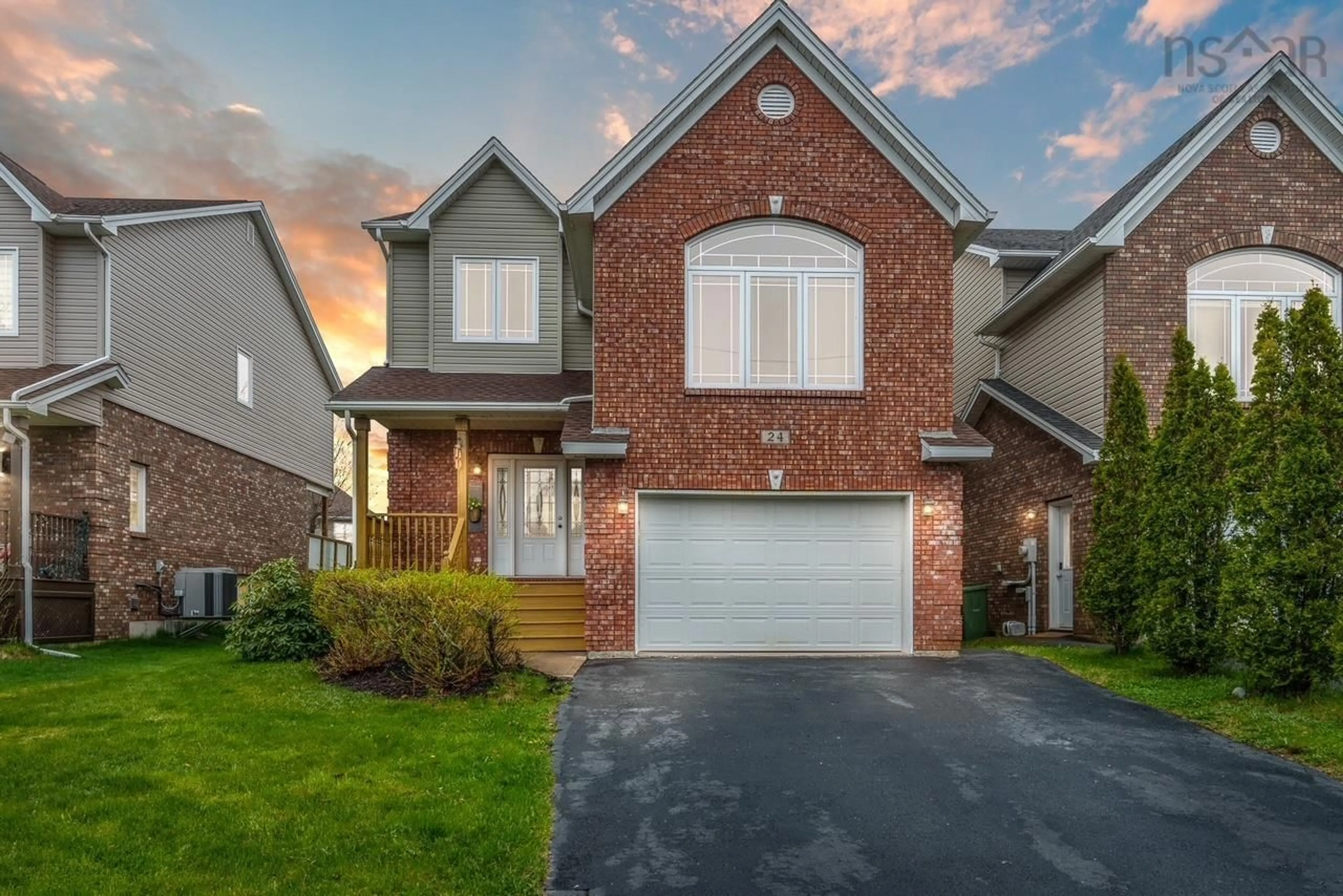 Home with brick exterior material, street for 24 Haystead Ridge, Bedford Nova Scotia B4A 0B6