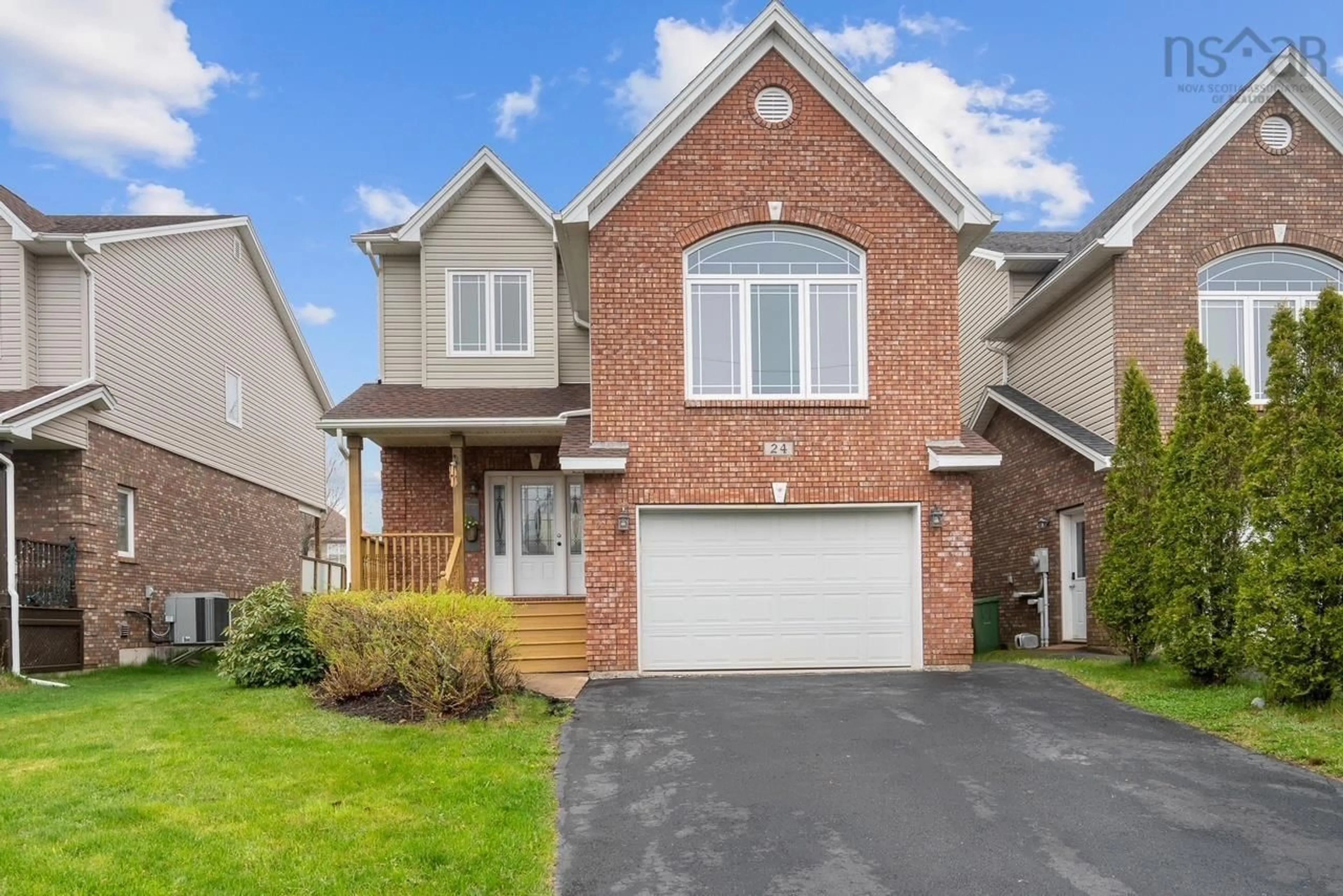 Home with brick exterior material, street for 24 Haystead Ridge, Bedford Nova Scotia B4A 0B6