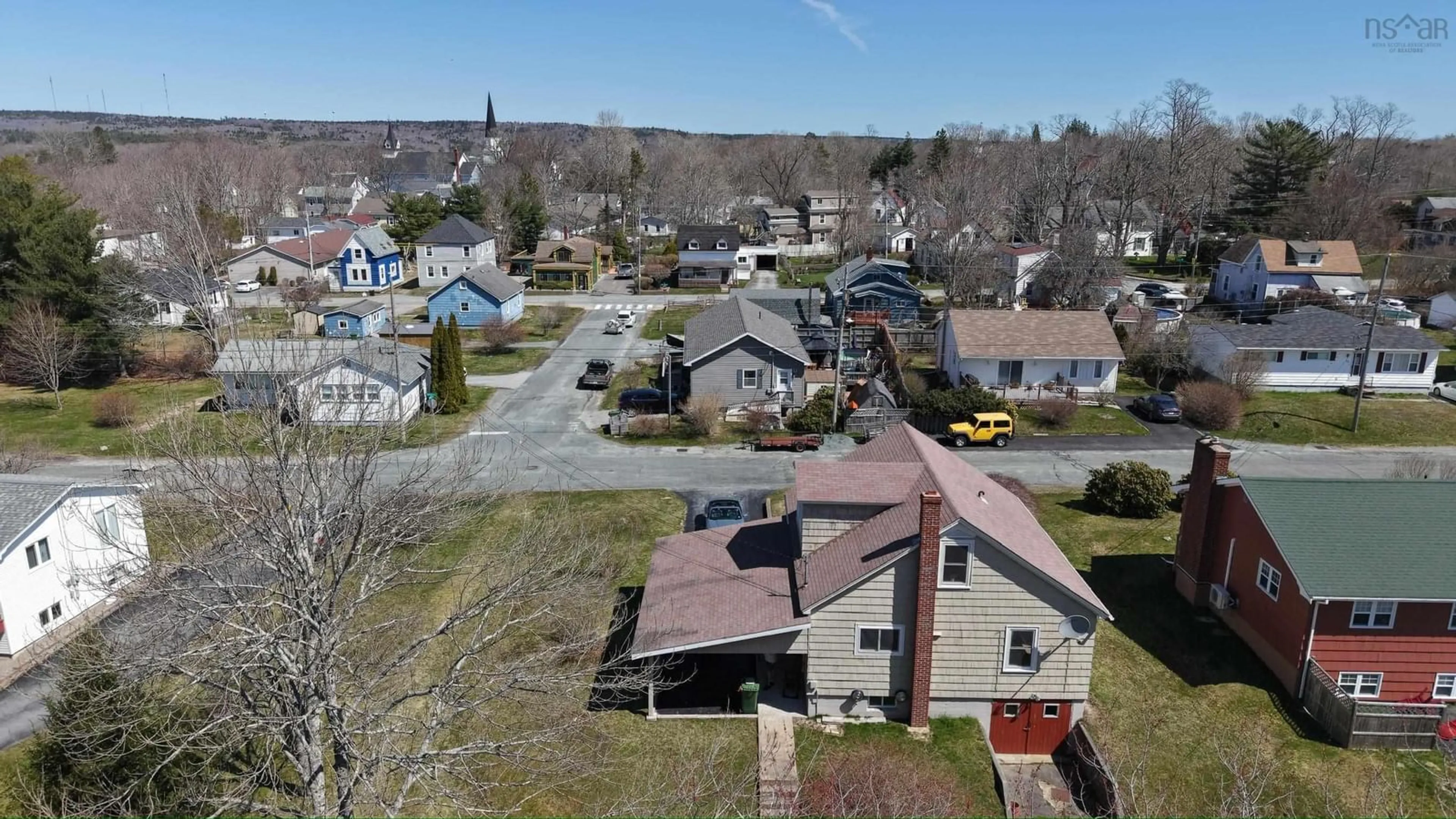 A pic from outside/outdoor area/front of a property/back of a property/a pic from drone, street for 45 Millard Ave, Liverpool Nova Scotia B0T 1K0