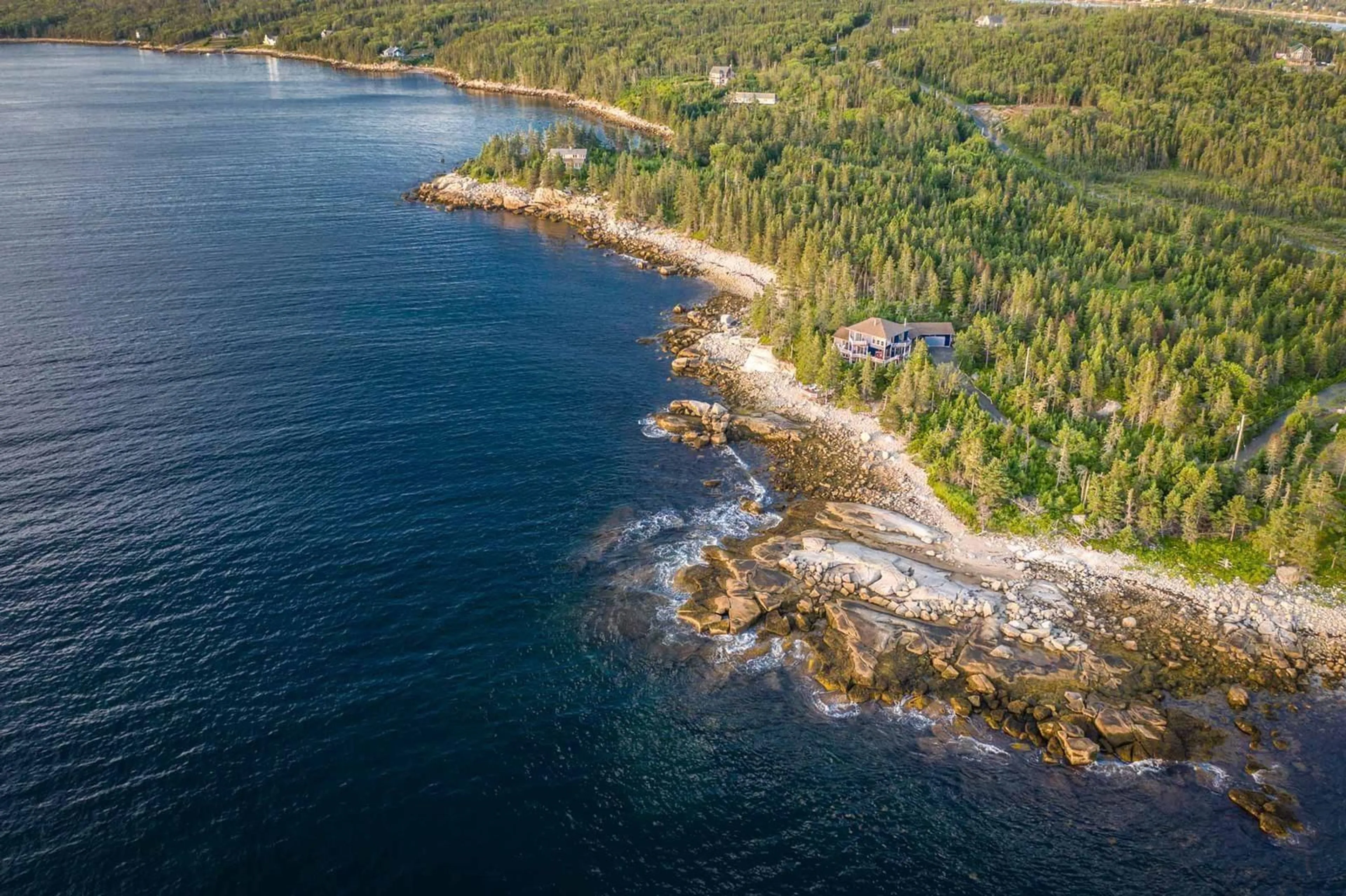 A pic from outside/outdoor area/front of a property/back of a property/a pic from drone, water/lake/river/ocean view for 765 Shad Point Parkway, Blind Bay Nova Scotia B3Z 4C2