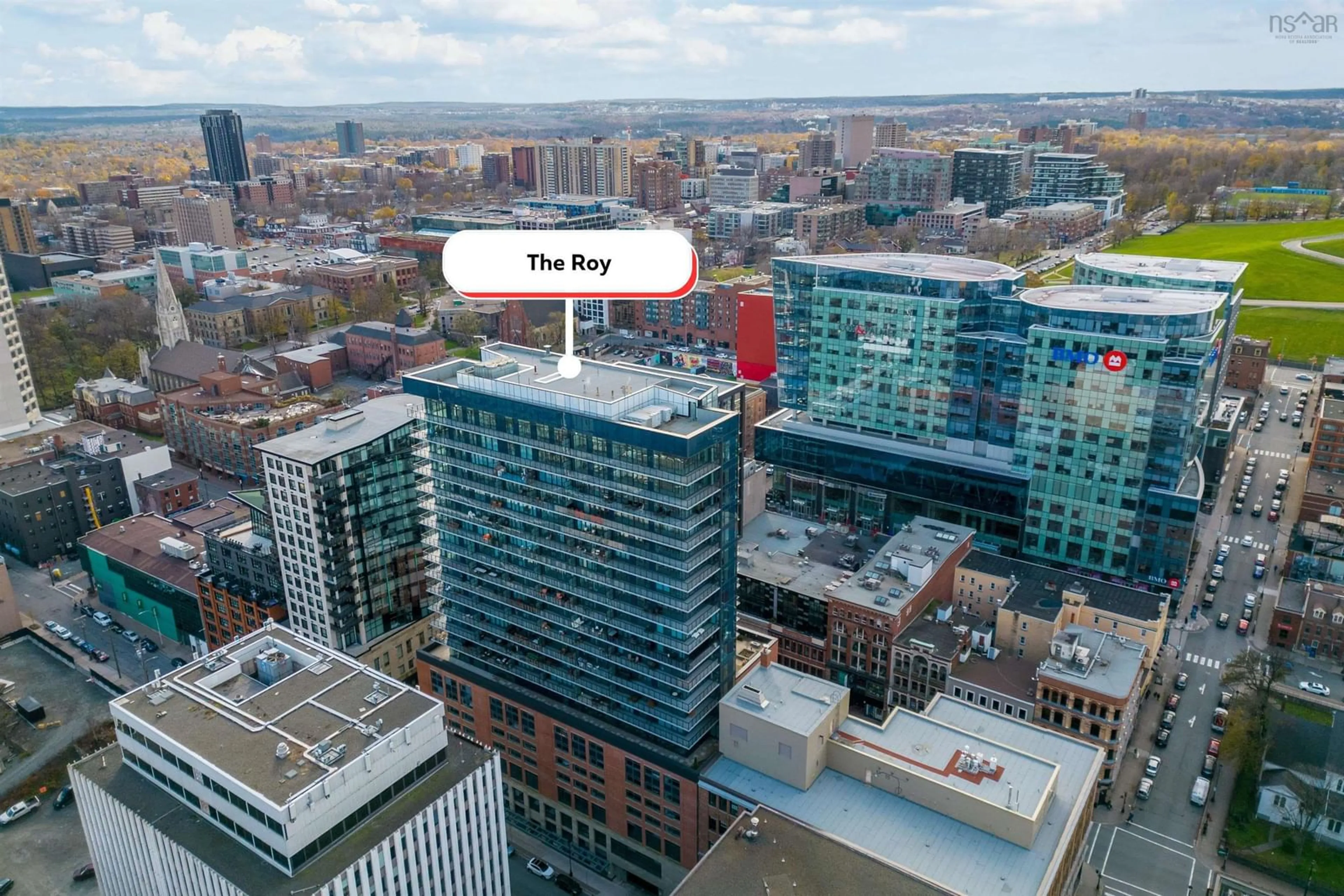 A pic from outside/outdoor area/front of a property/back of a property/a pic from drone, city buildings view from balcony for 1650 Granville St #1101, Halifax Peninsula Nova Scotia B3J 0E1