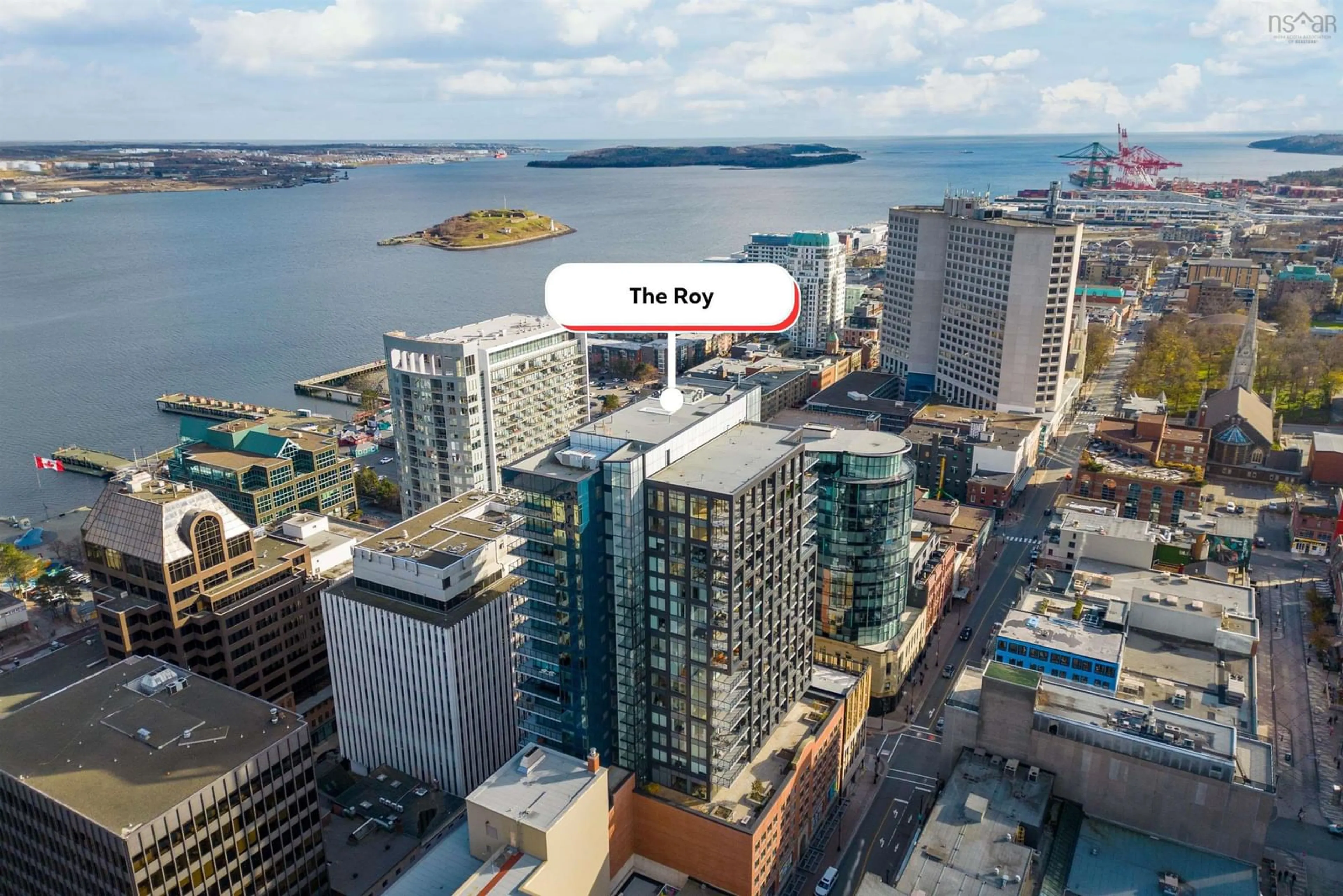 A pic from outside/outdoor area/front of a property/back of a property/a pic from drone, city buildings view from balcony for 1650 Granville St #1101, Halifax Peninsula Nova Scotia B3J 0E1