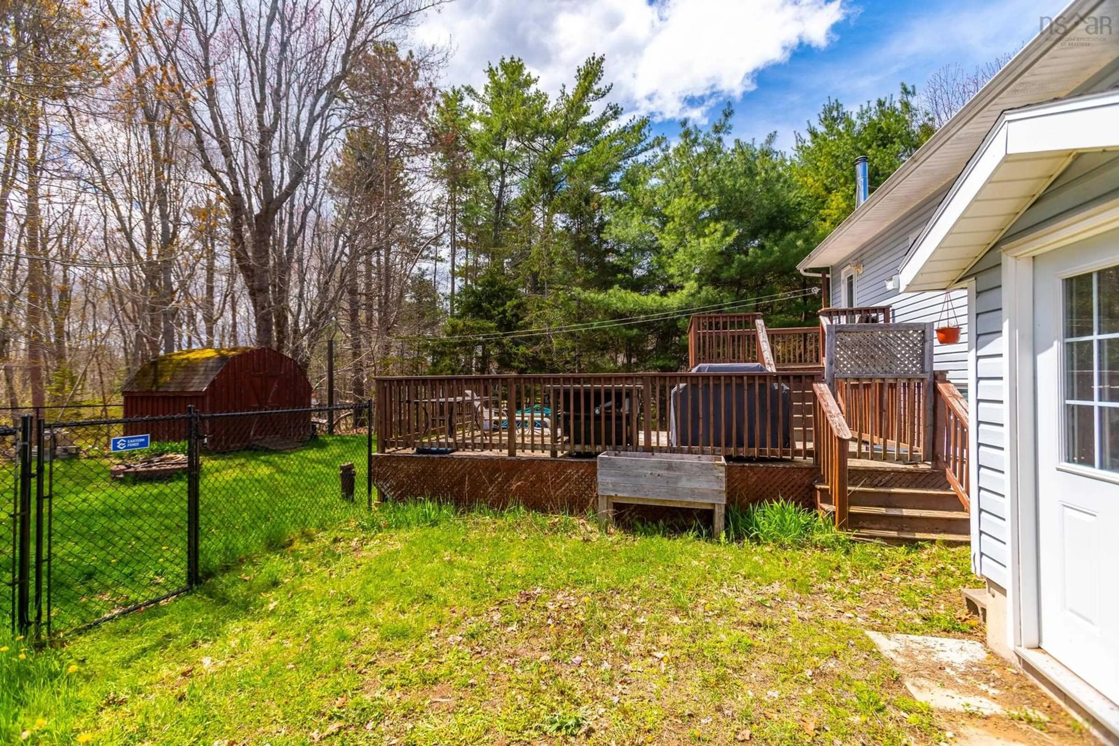 Patio, forest/trees view for 1155 Tufts Ave, Greenwood Nova Scotia B0P 1N0