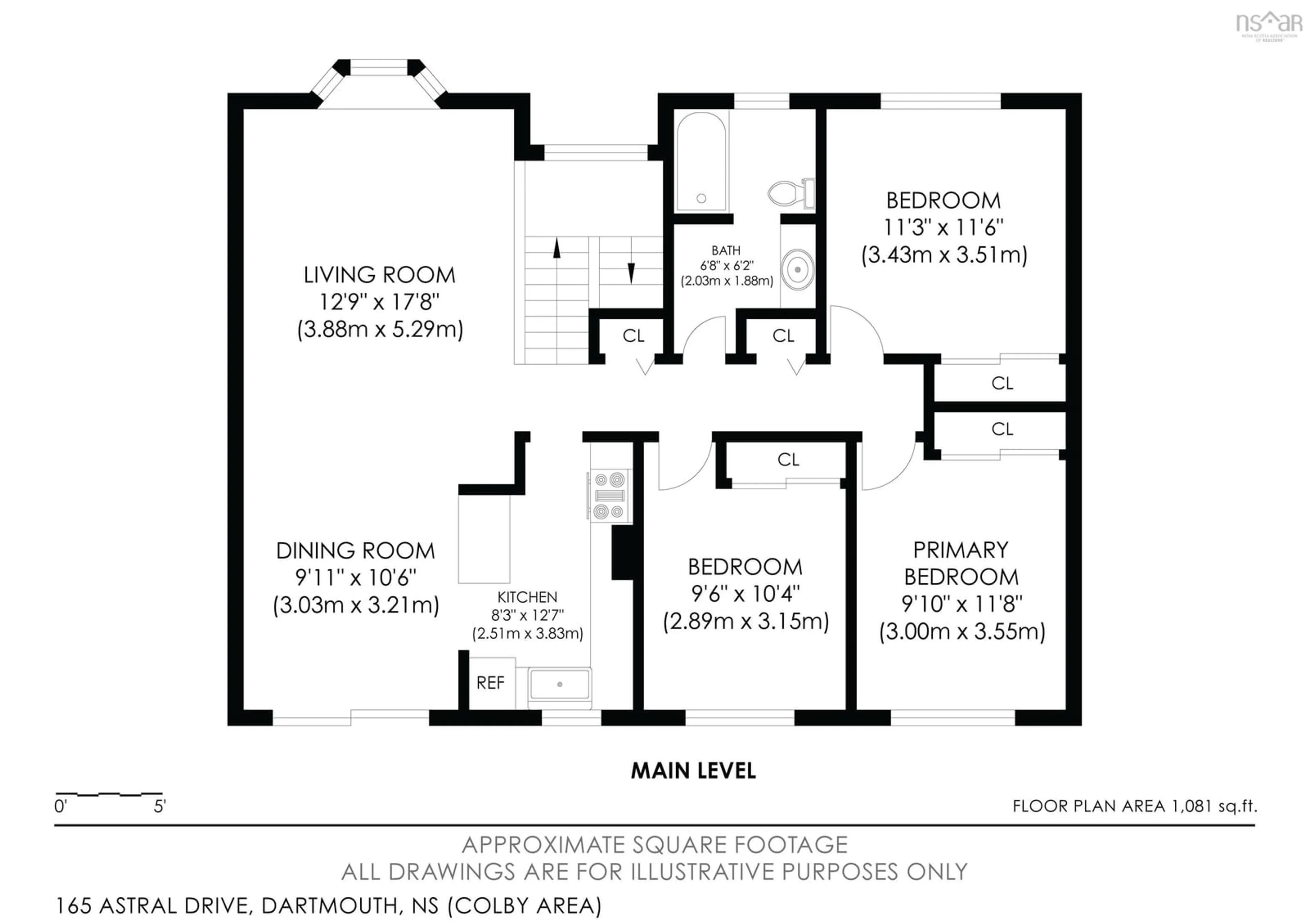Floor plan for 165 Astral Dr, Cole Harbour Nova Scotia B2V 1B6