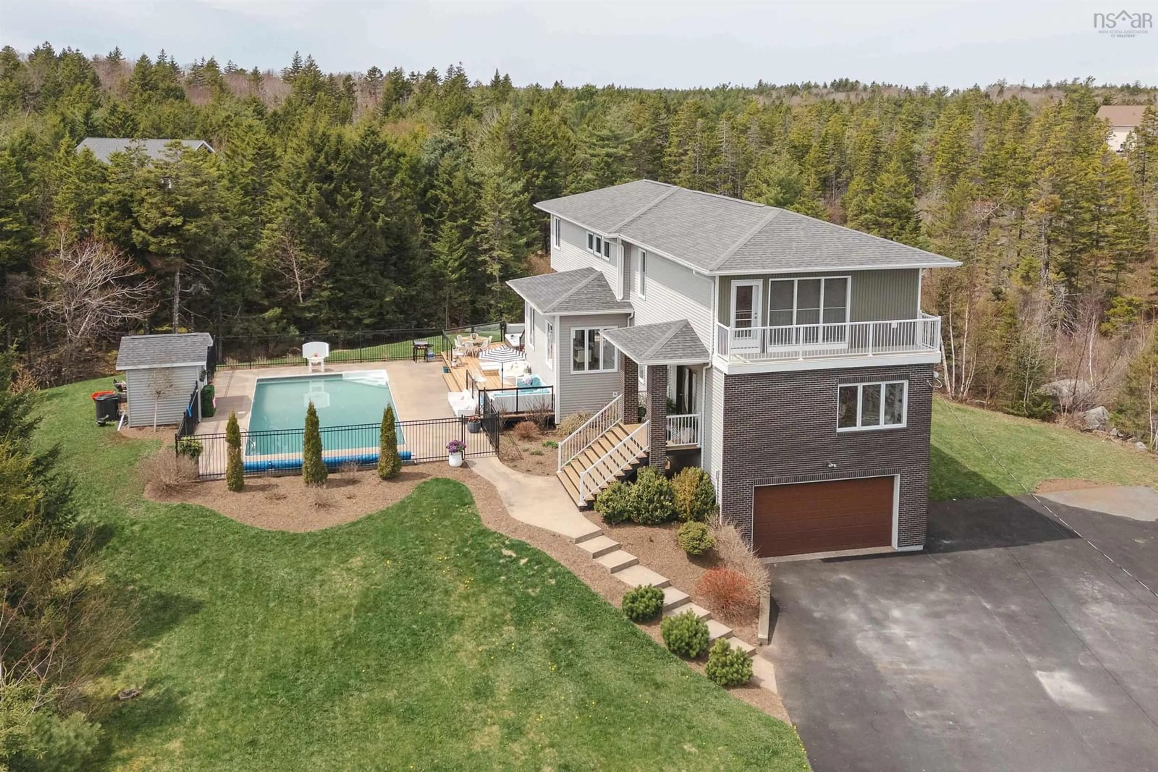 A pic from outside/outdoor area/front of a property/back of a property/a pic from drone, unknown for 87 Lake Mist Dr, Hammonds Plains Nova Scotia B4B 1X2