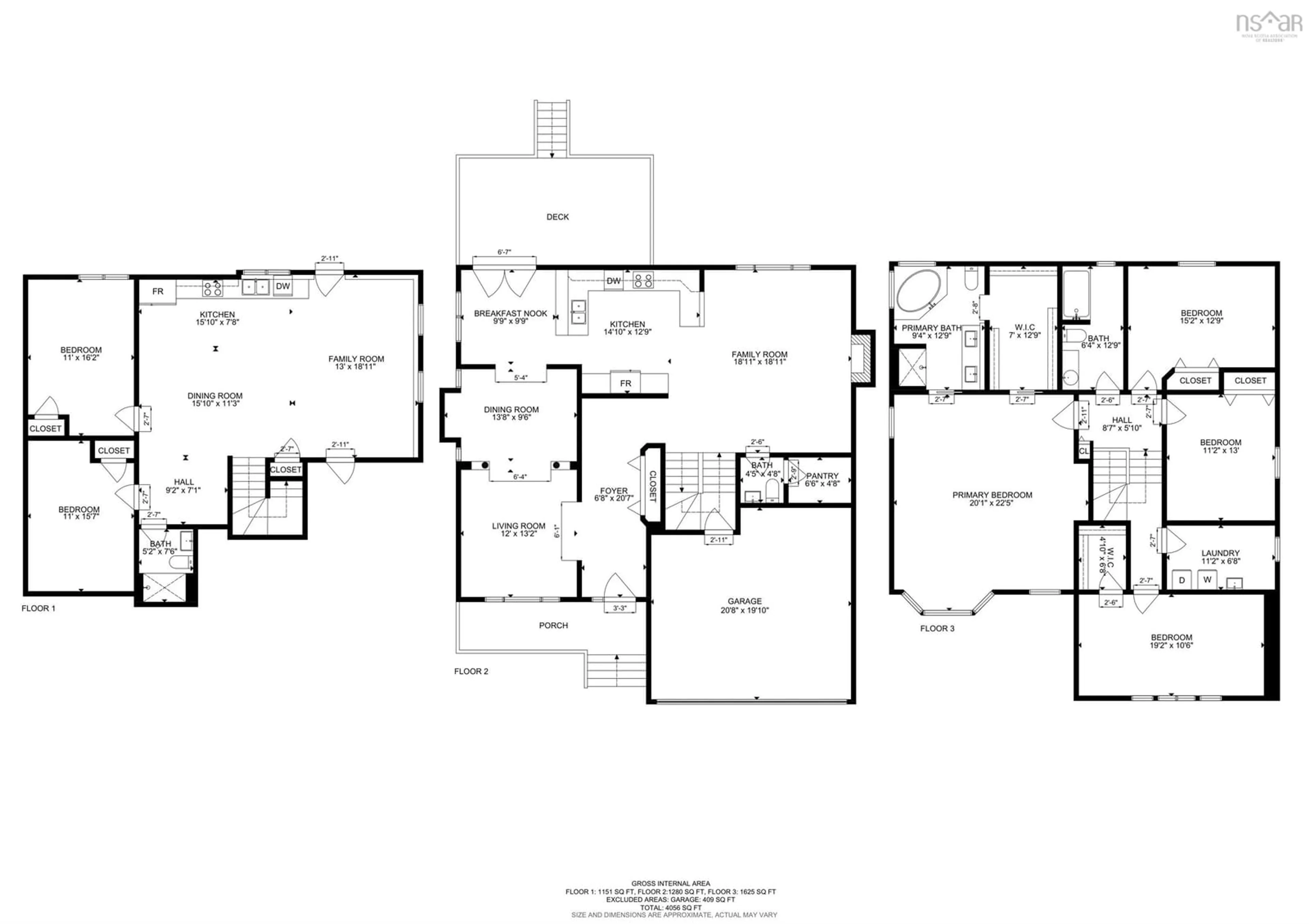 Floor plan for 16 Bellbrook Cres, Dartmouth Nova Scotia B2W 6S2