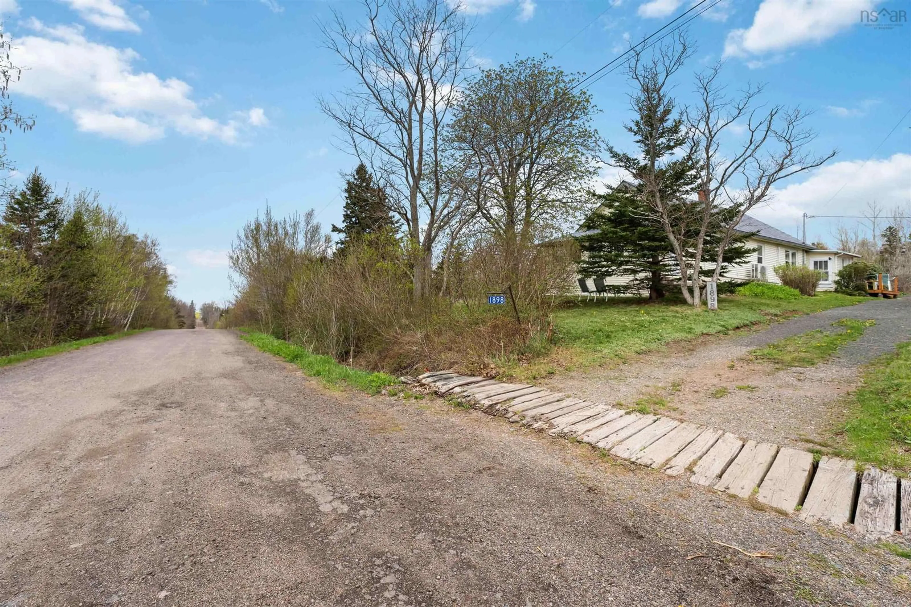 A pic from outside/outdoor area/front of a property/back of a property/a pic from drone, street for 1898 Hampton Mountain Rd, Hampton Nova Scotia B0S 1L0