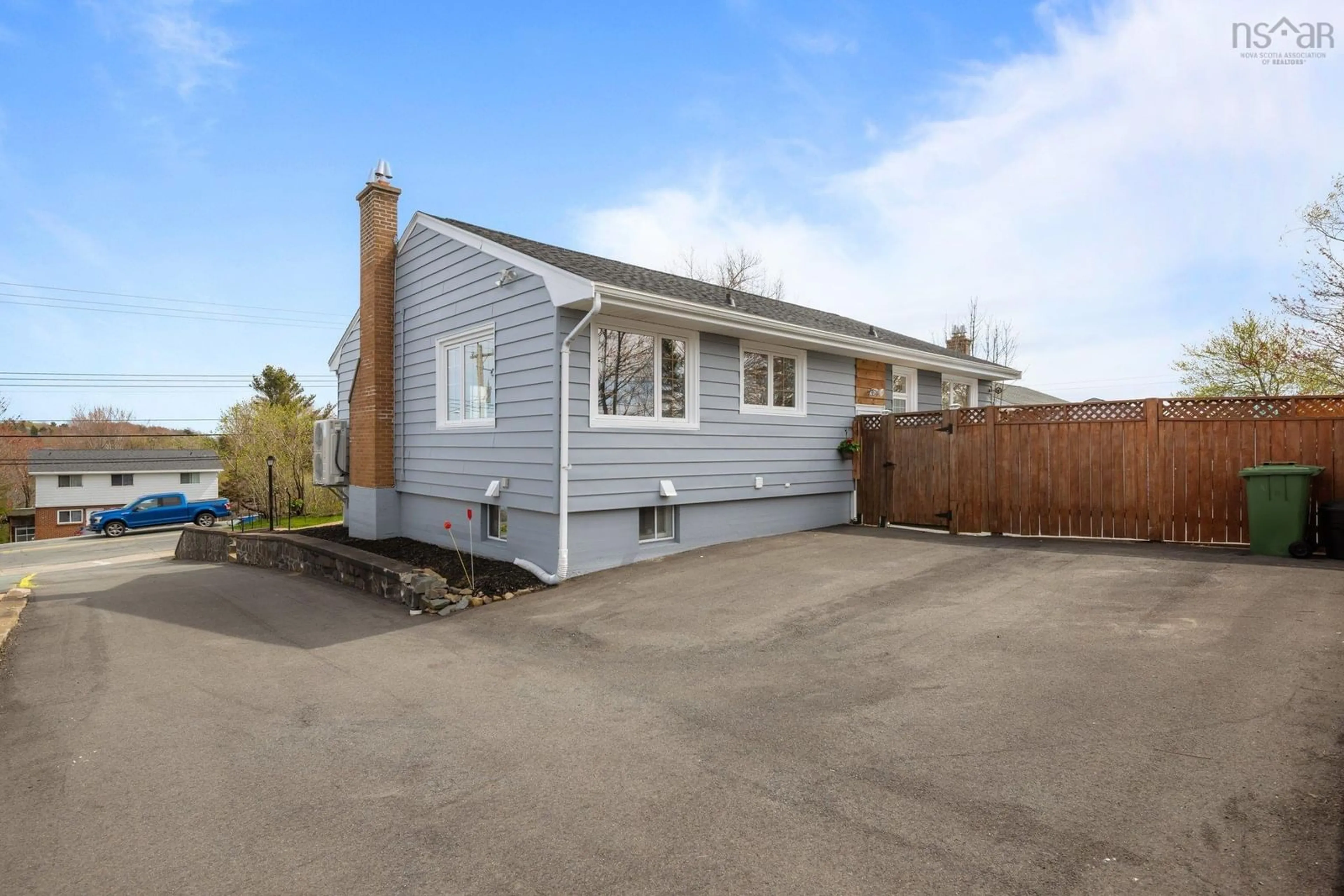 Home with vinyl exterior material, street for 28 Beaver Bank Rd, Lower Sackville Nova Scotia B4E 1G5
