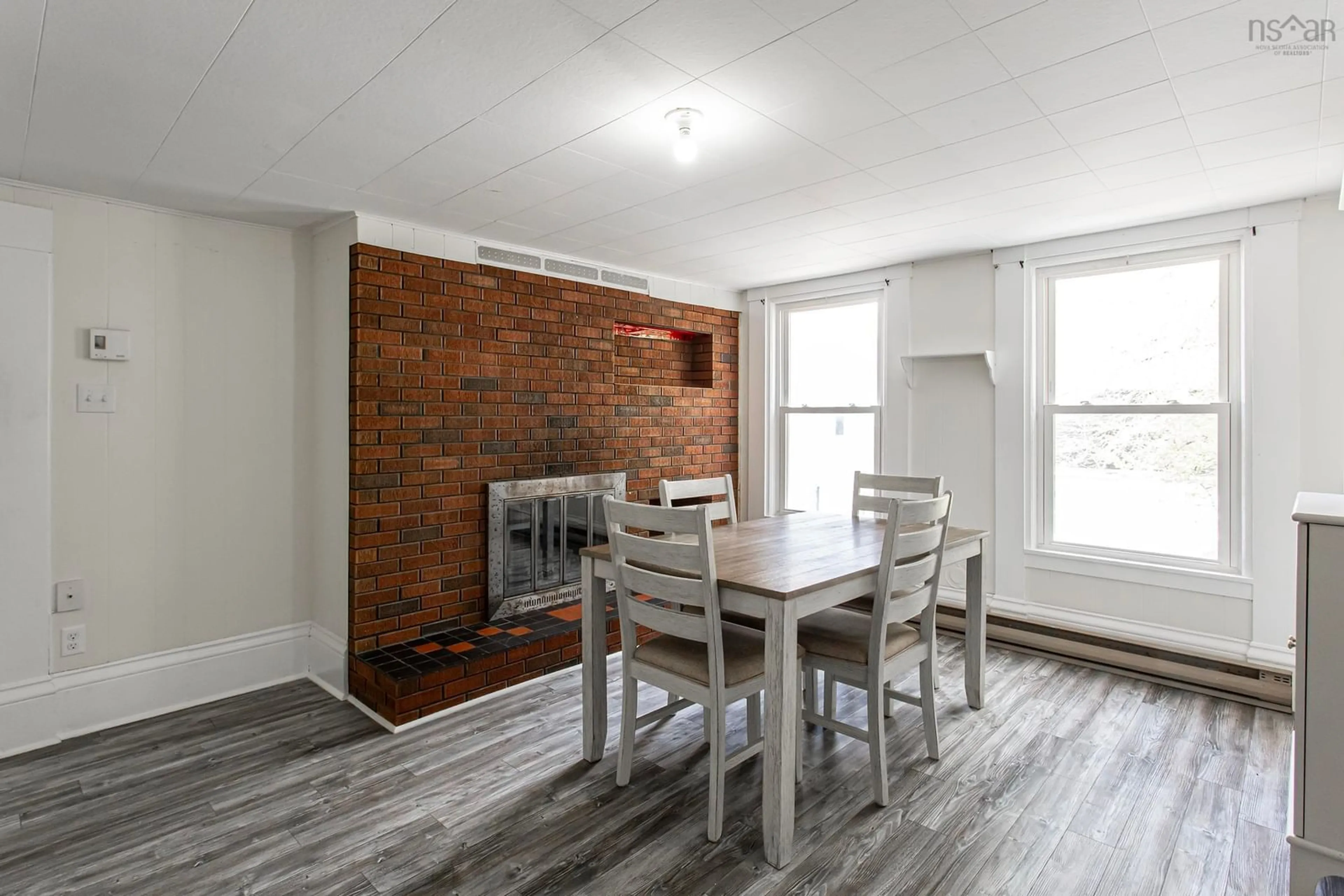 Dining room, wood/laminate floor for 1361 River Rd, Bear River Nova Scotia B0S 1B0