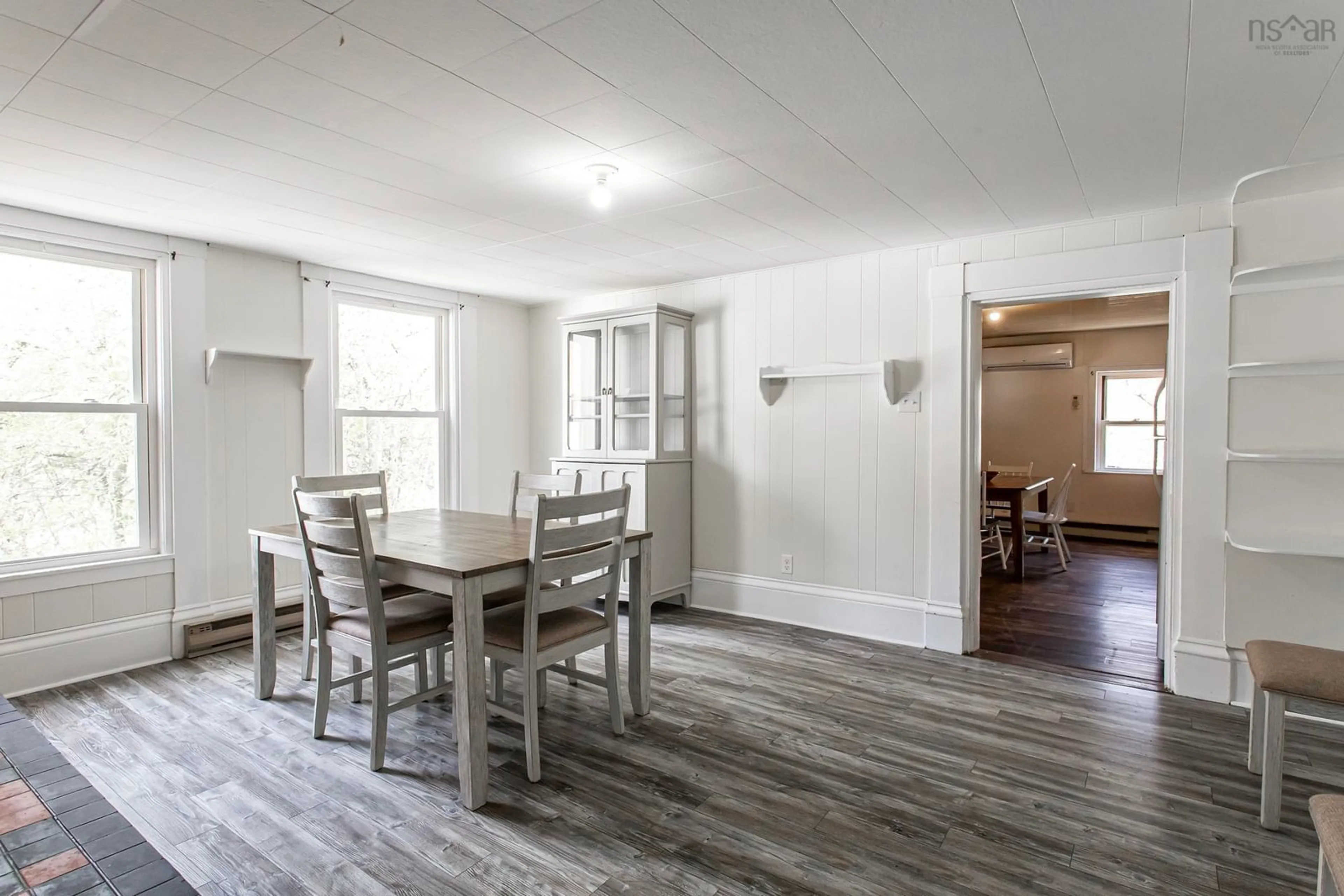 Dining room, wood/laminate floor for 1361 River Rd, Bear River Nova Scotia B0S 1B0