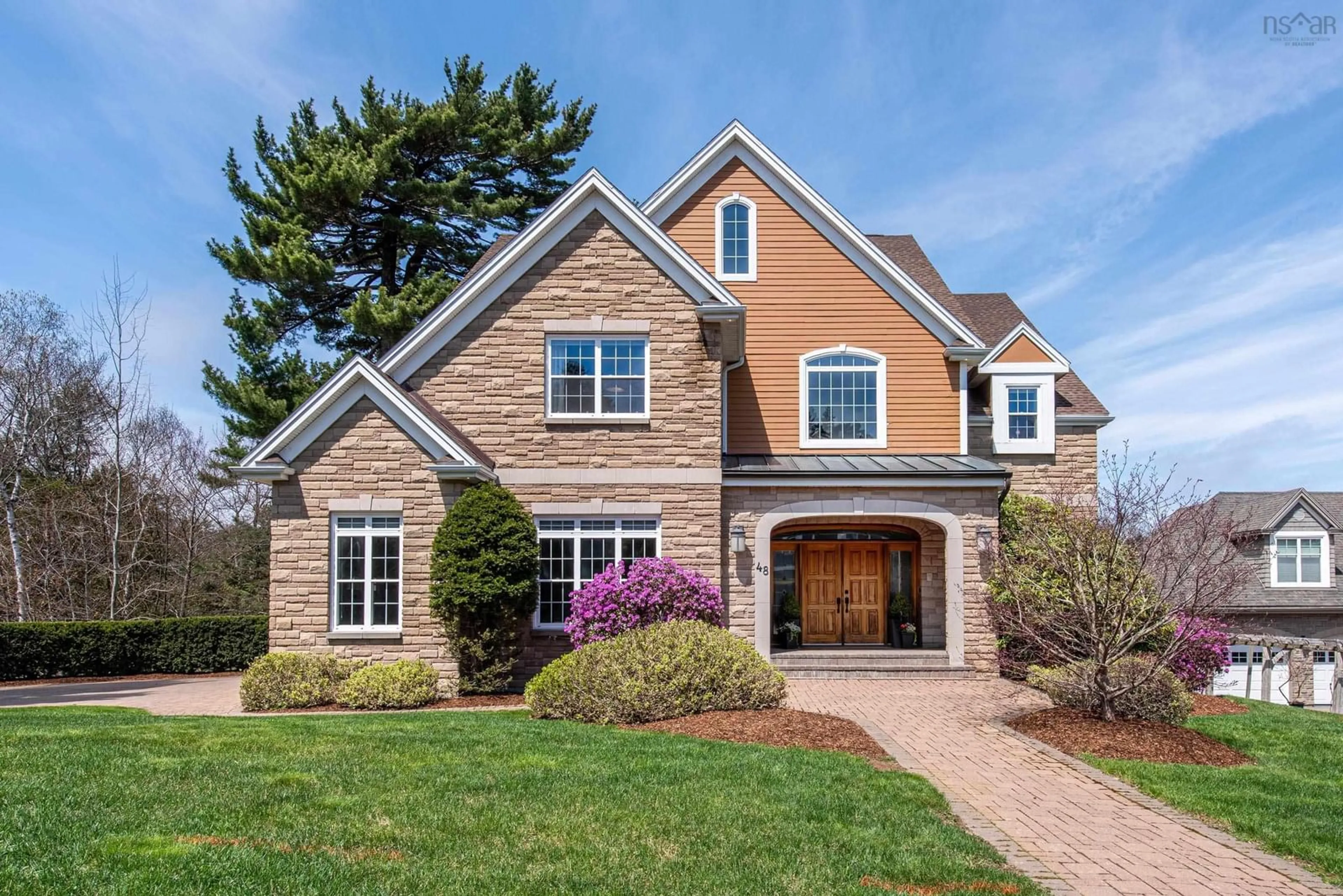 Home with brick exterior material, street for 48 Pinehaven Dr, Halifax Nova Scotia B3P 1Y9