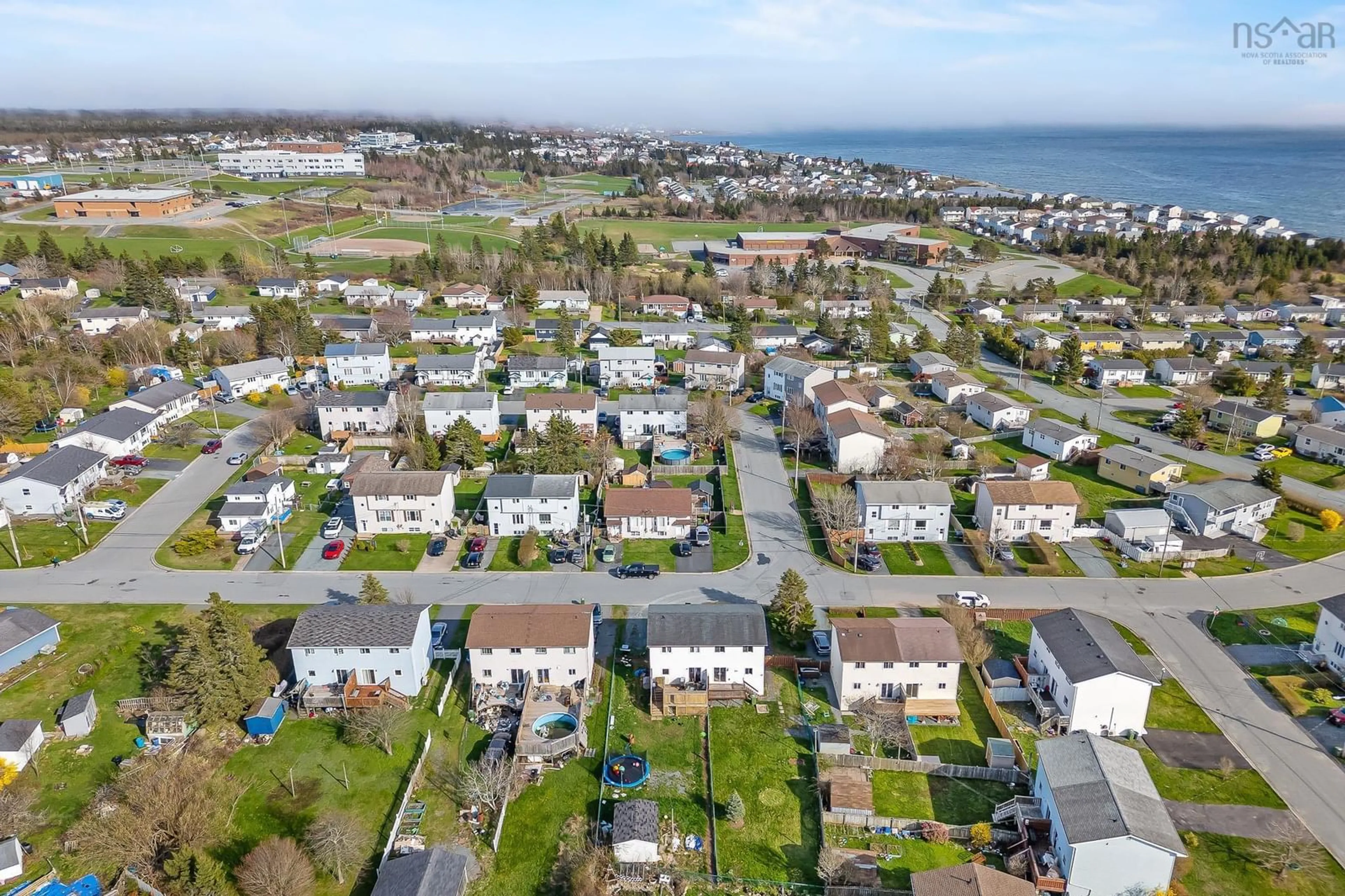 A pic from outside/outdoor area/front of a property/back of a property/a pic from drone, street for 38 Garrison Dr, Eastern Passage Nova Scotia B3G 1E6